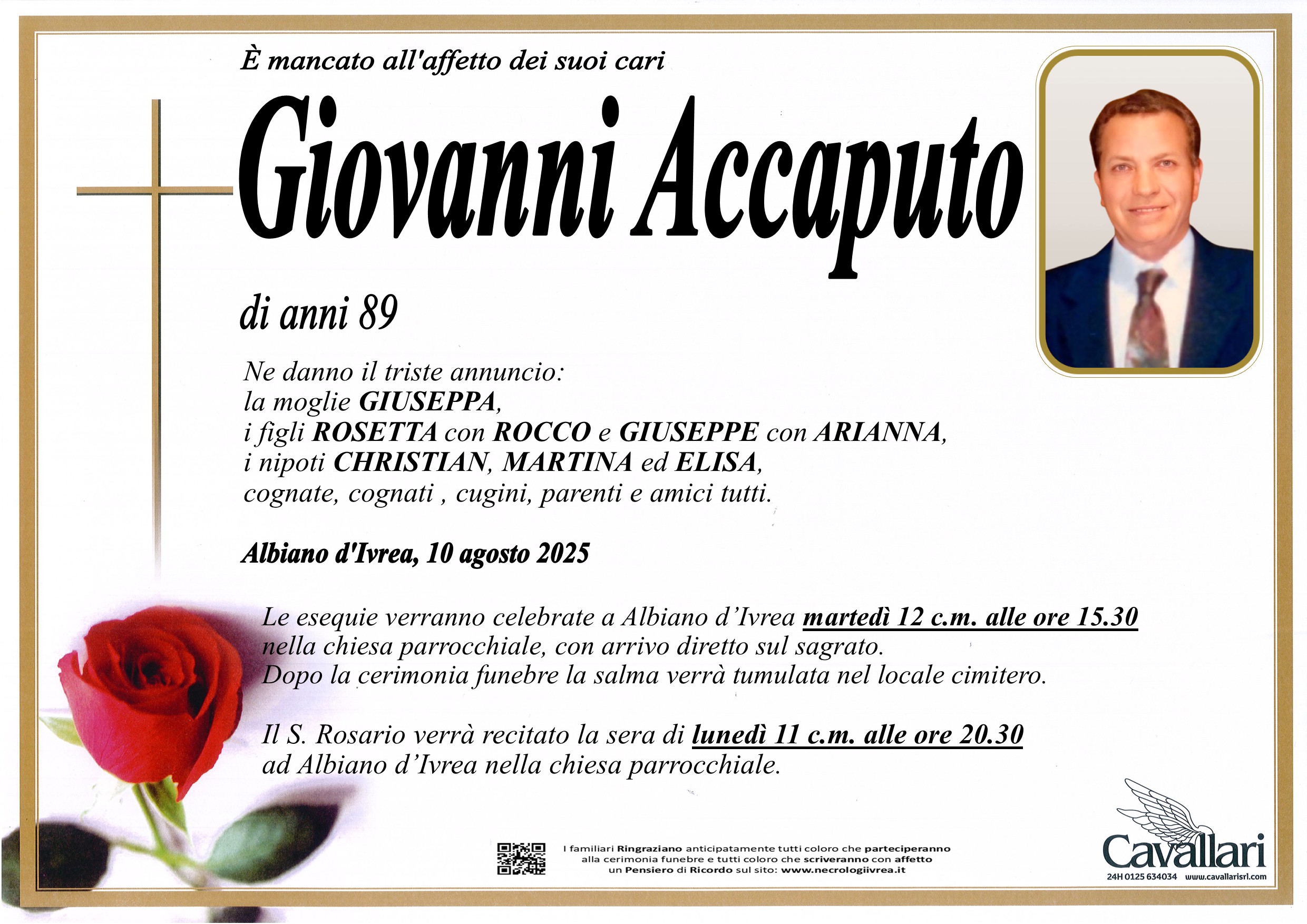 Annuncio famiglia