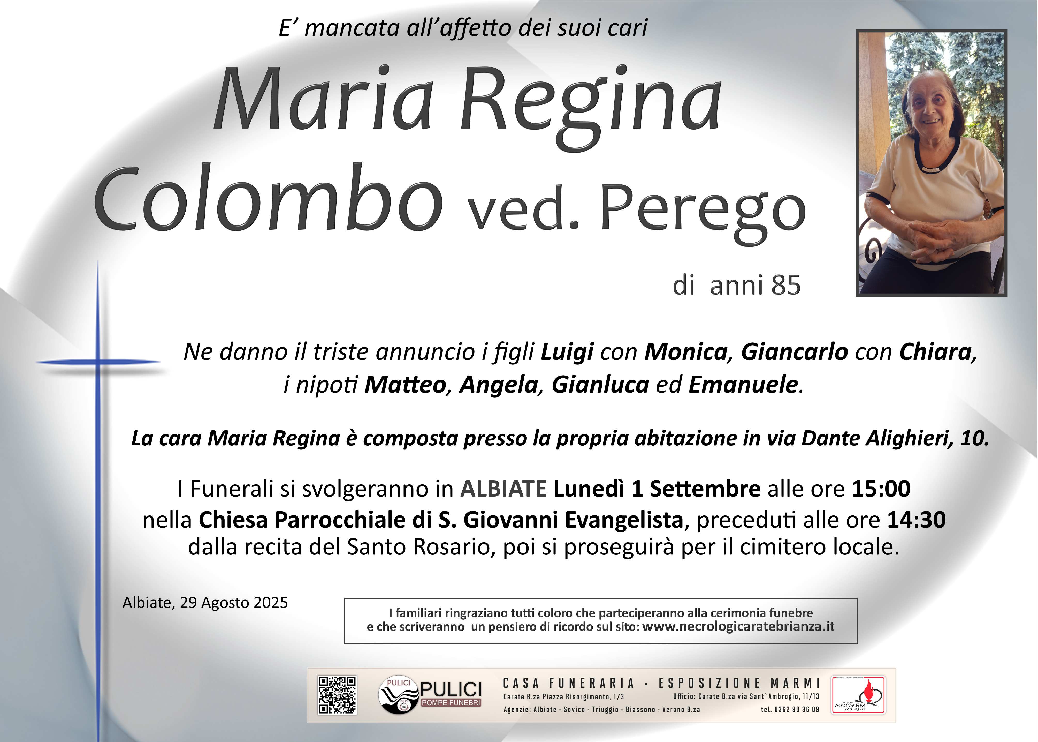 Annuncio famiglia