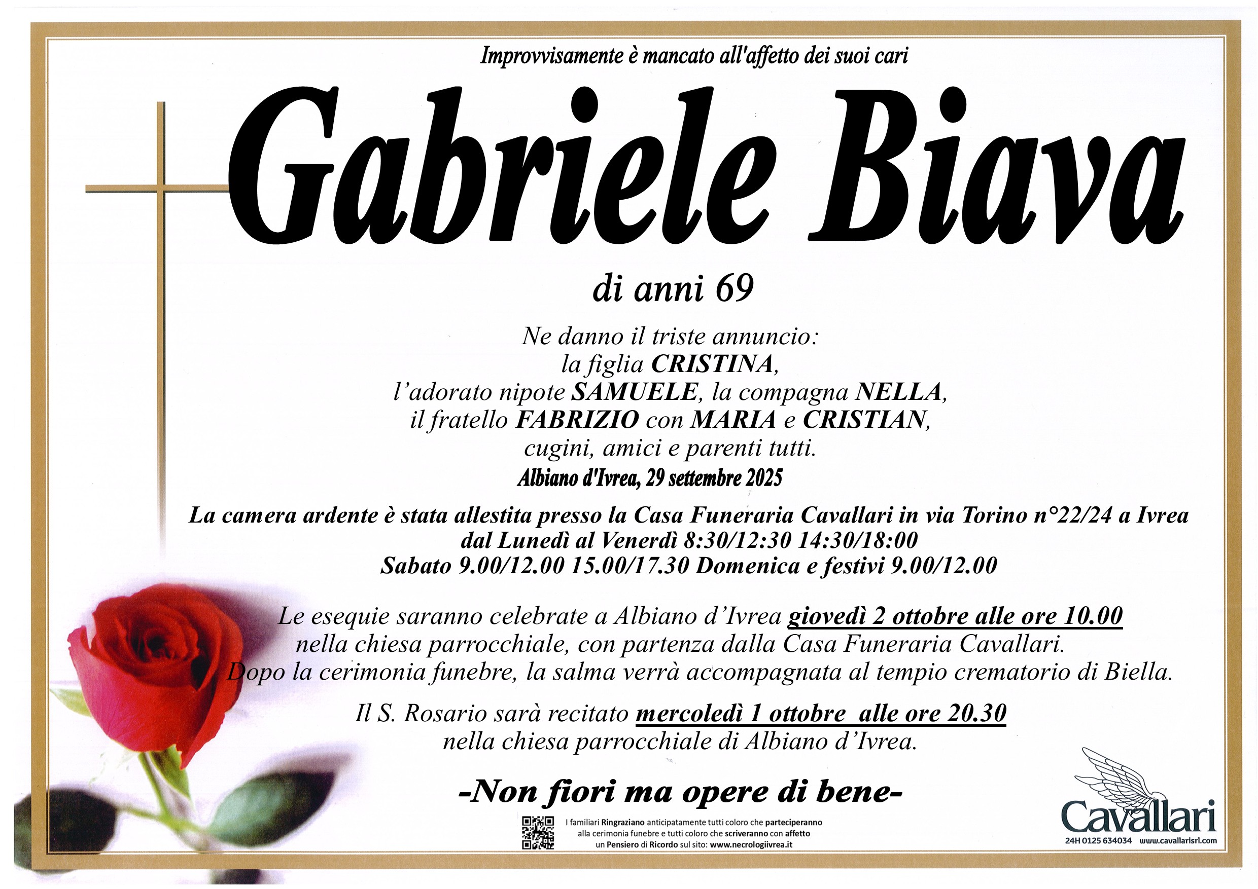 Annuncio famiglia