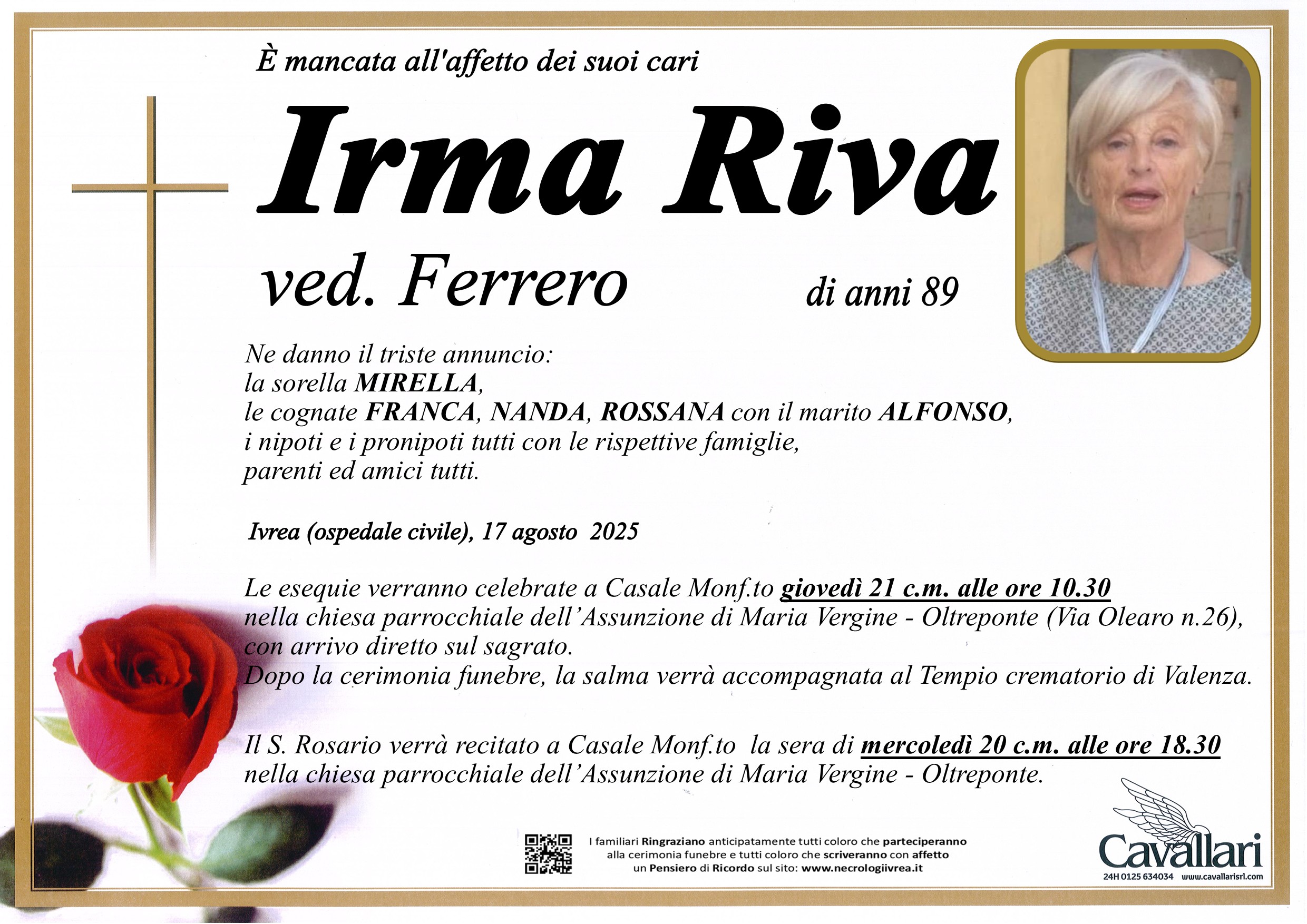 Annuncio famiglia