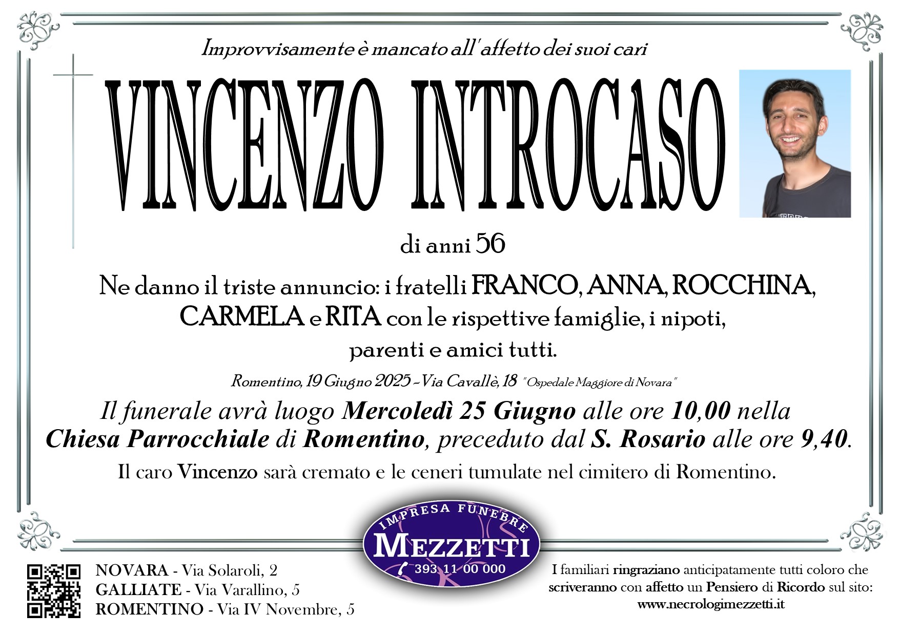 Annuncio famiglia