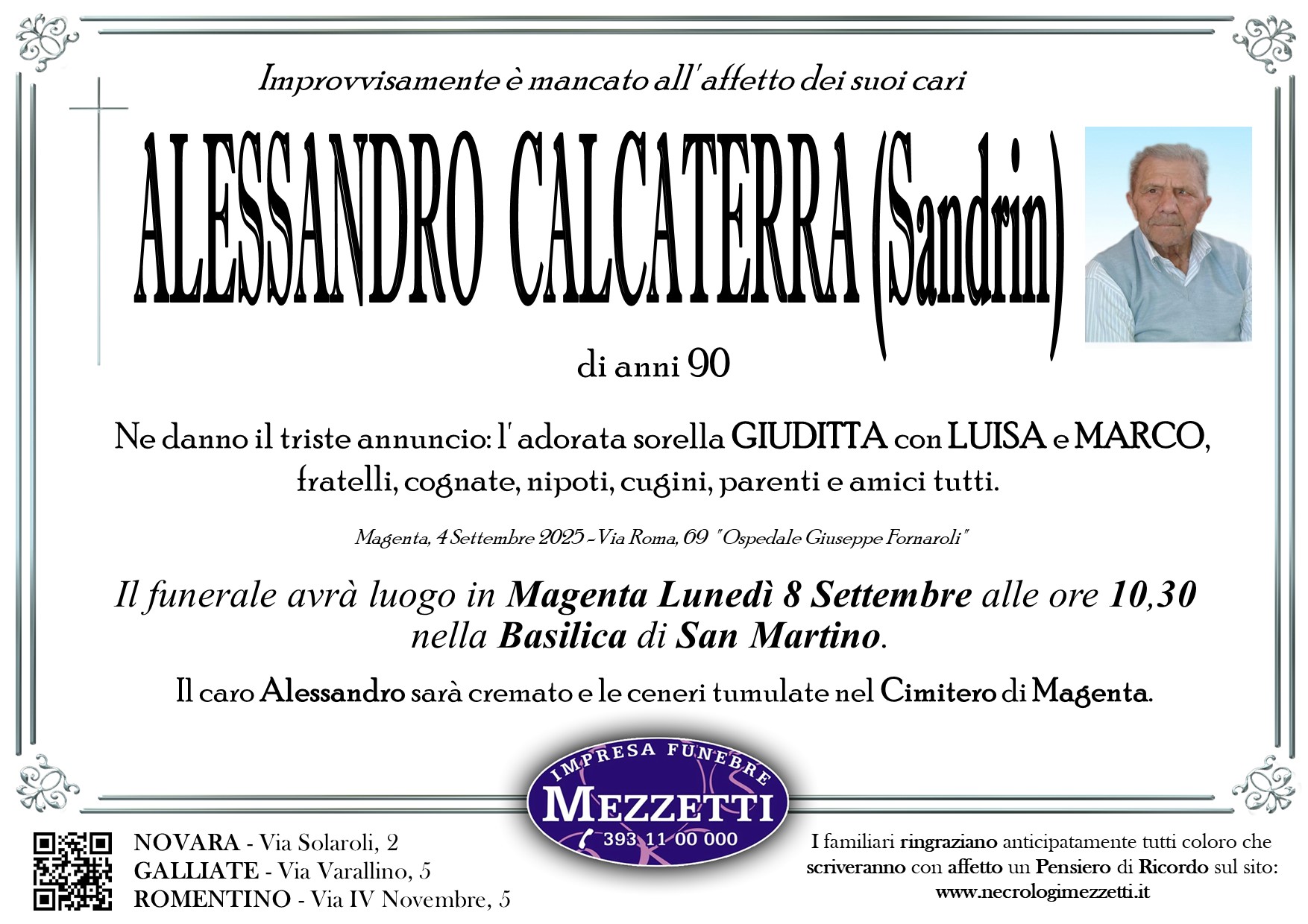Annuncio famiglia