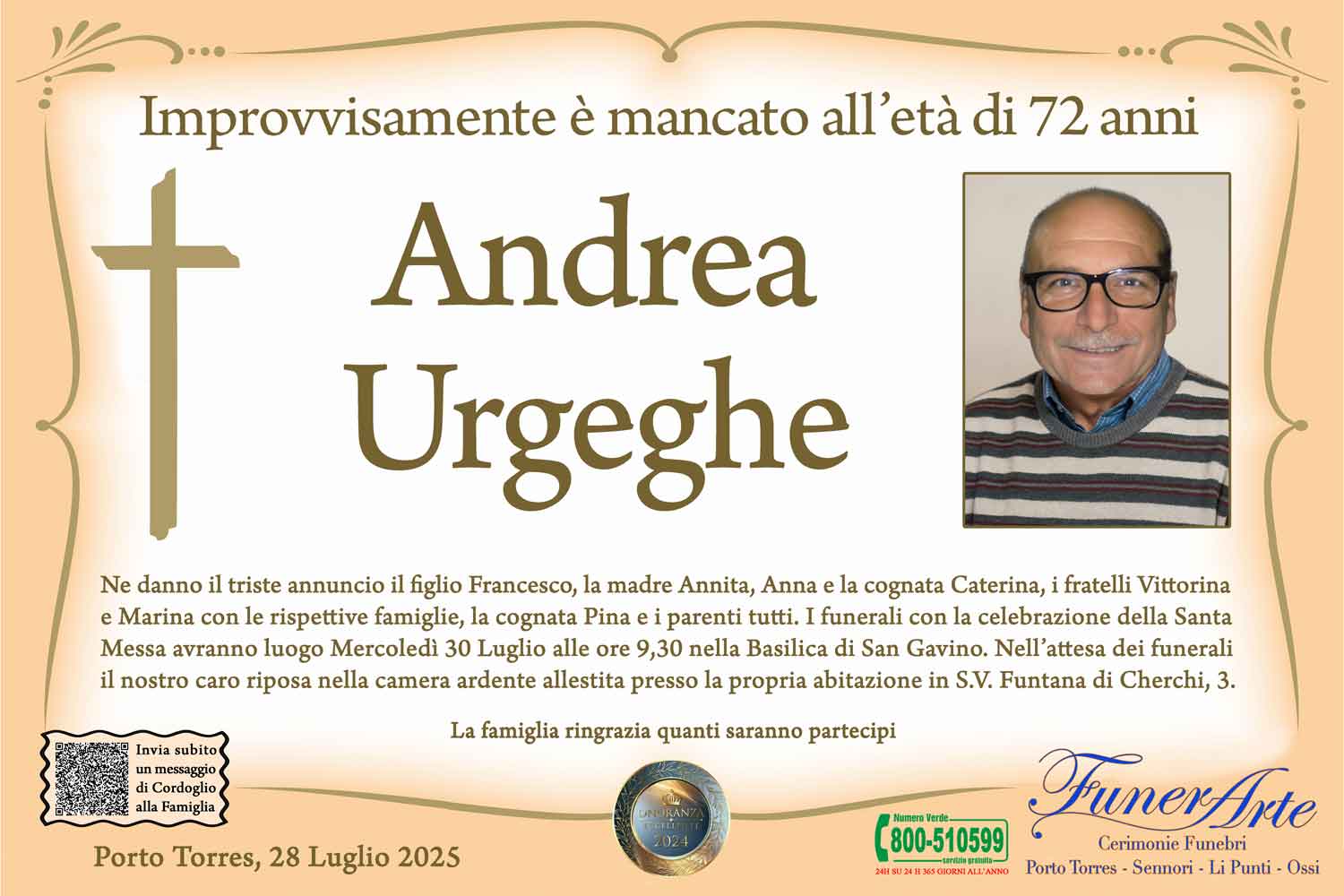 Annuncio famiglia