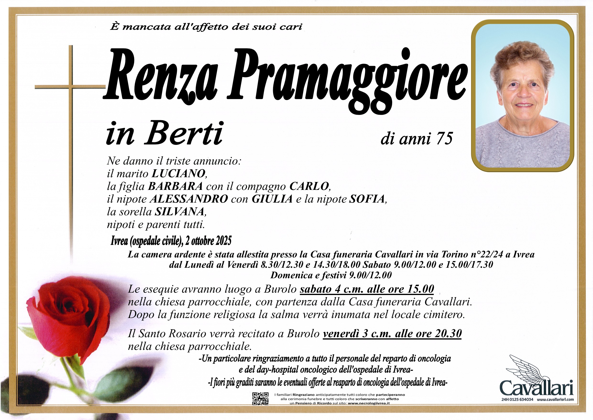 Annuncio famiglia