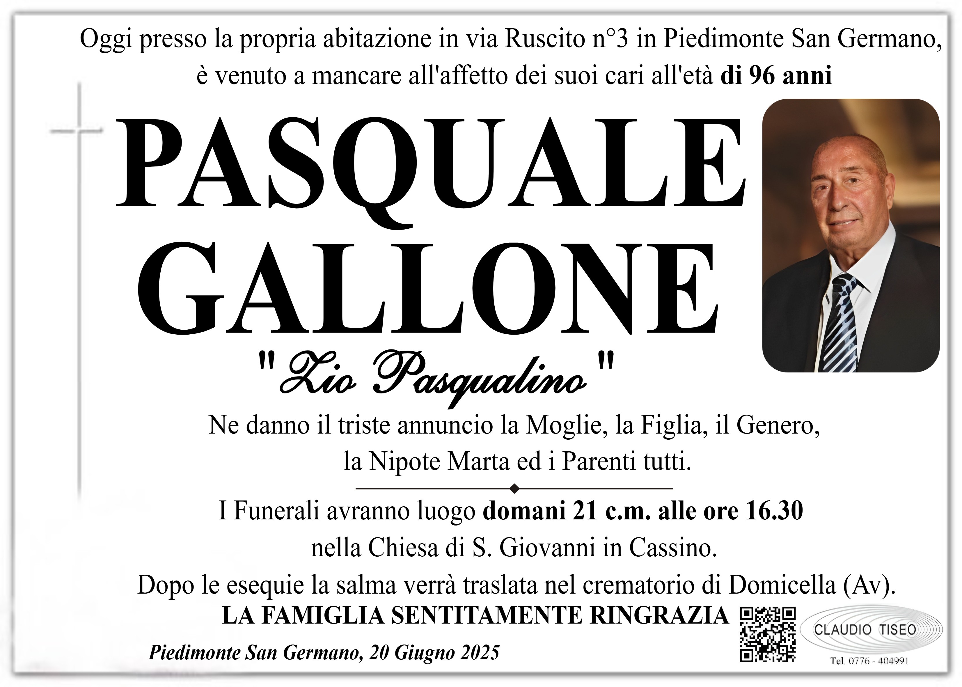 Annuncio famiglia