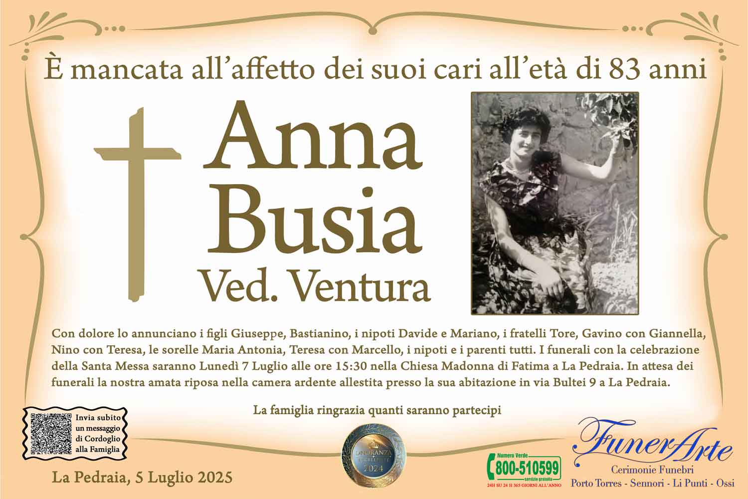 Annuncio famiglia