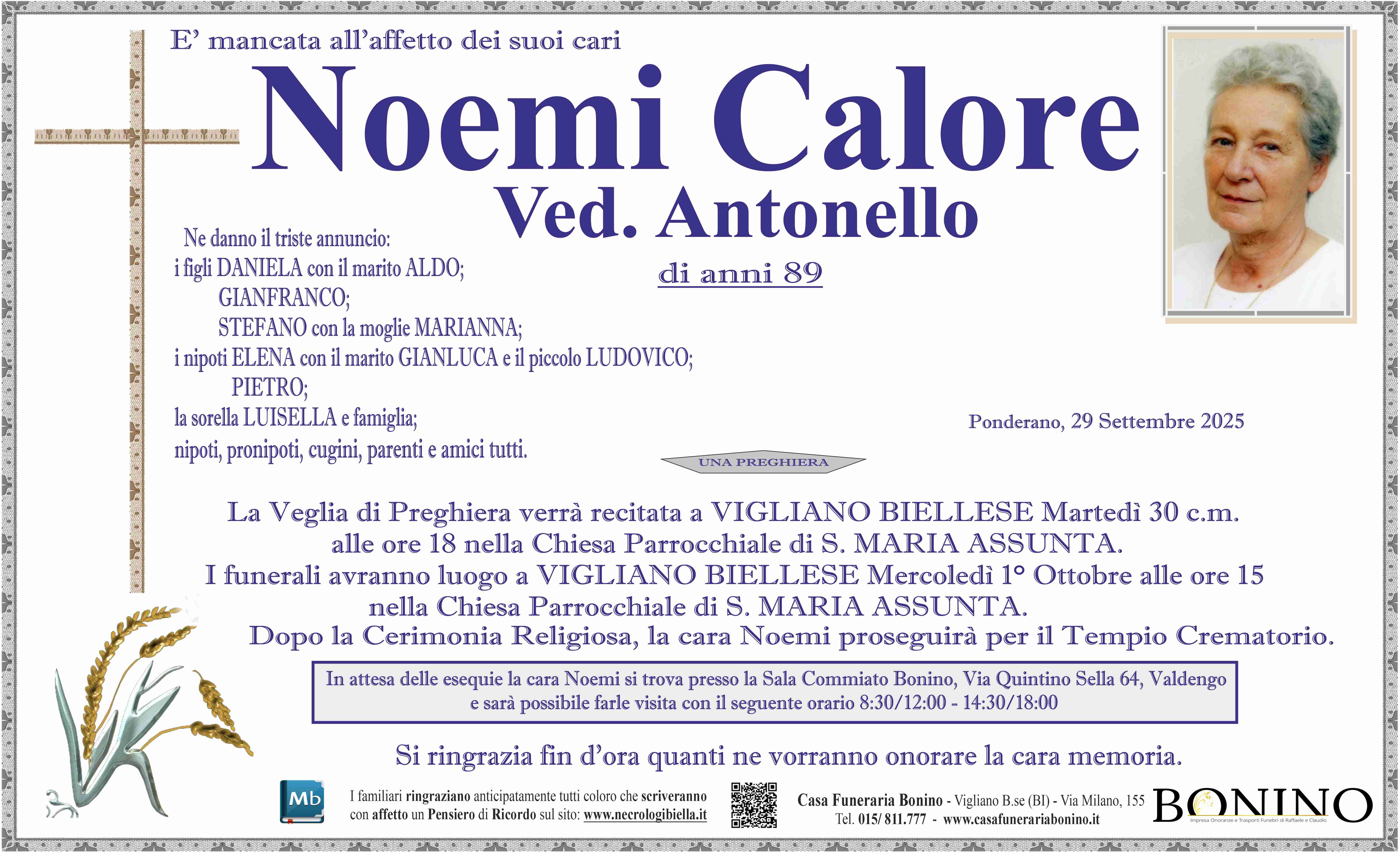 Annuncio famiglia