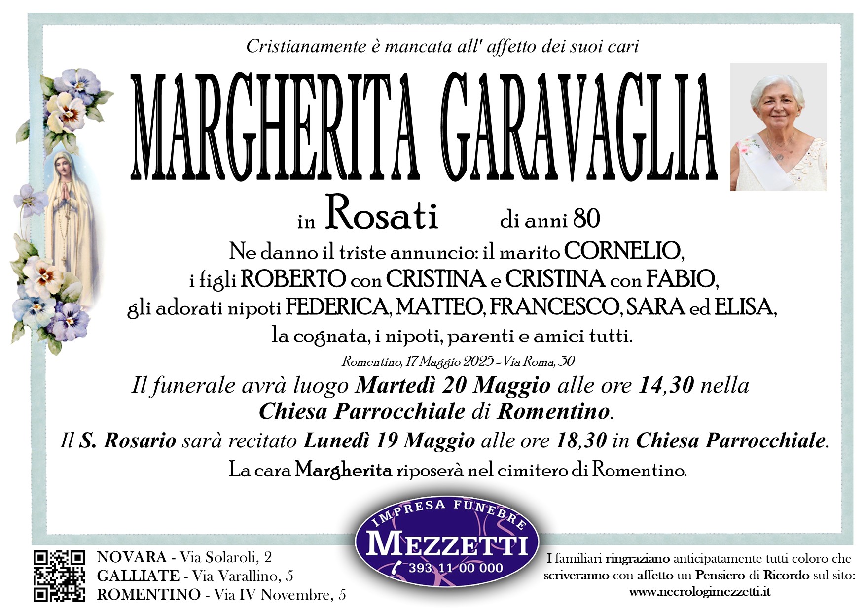 Annuncio famiglia