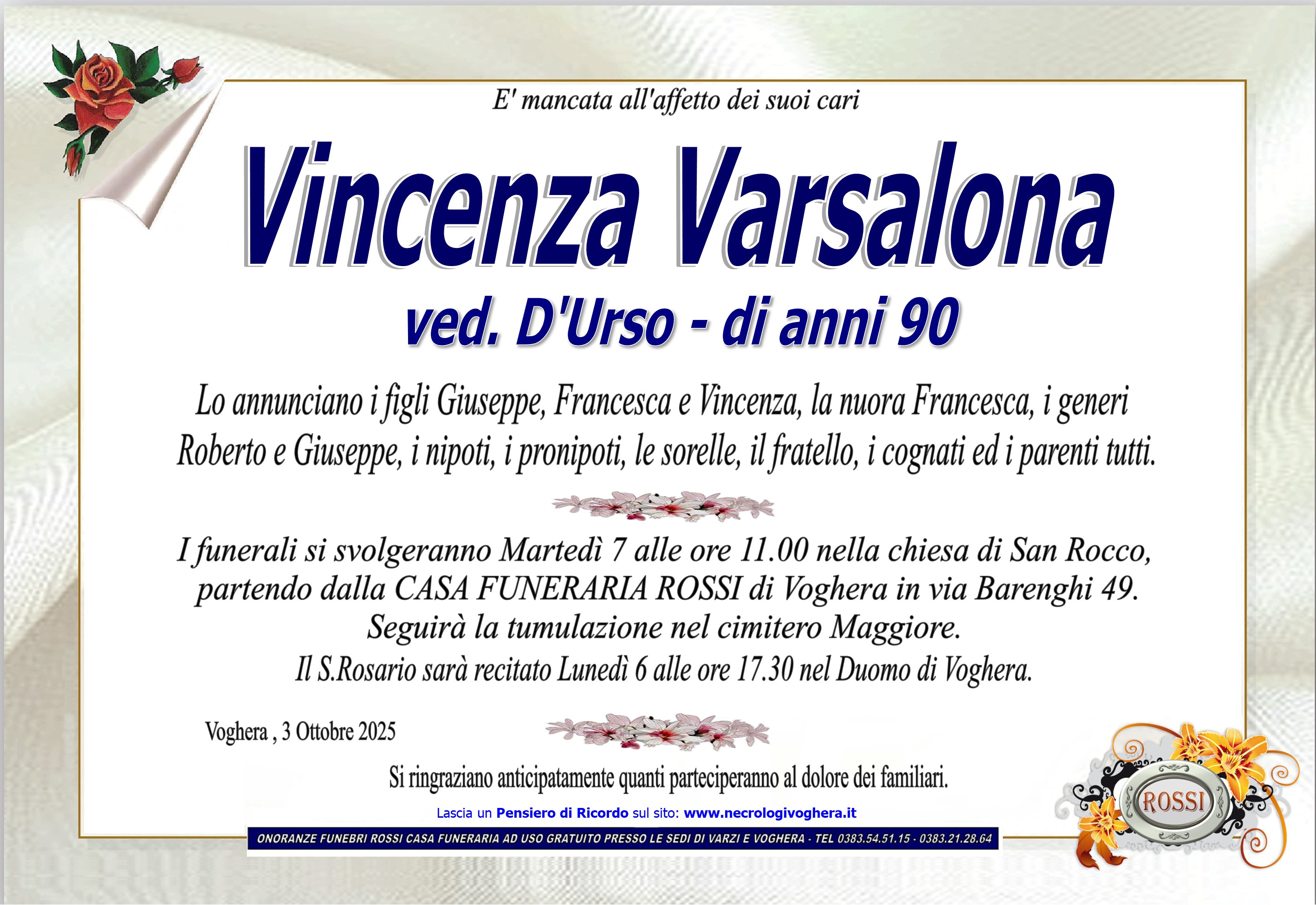 Annuncio famiglia