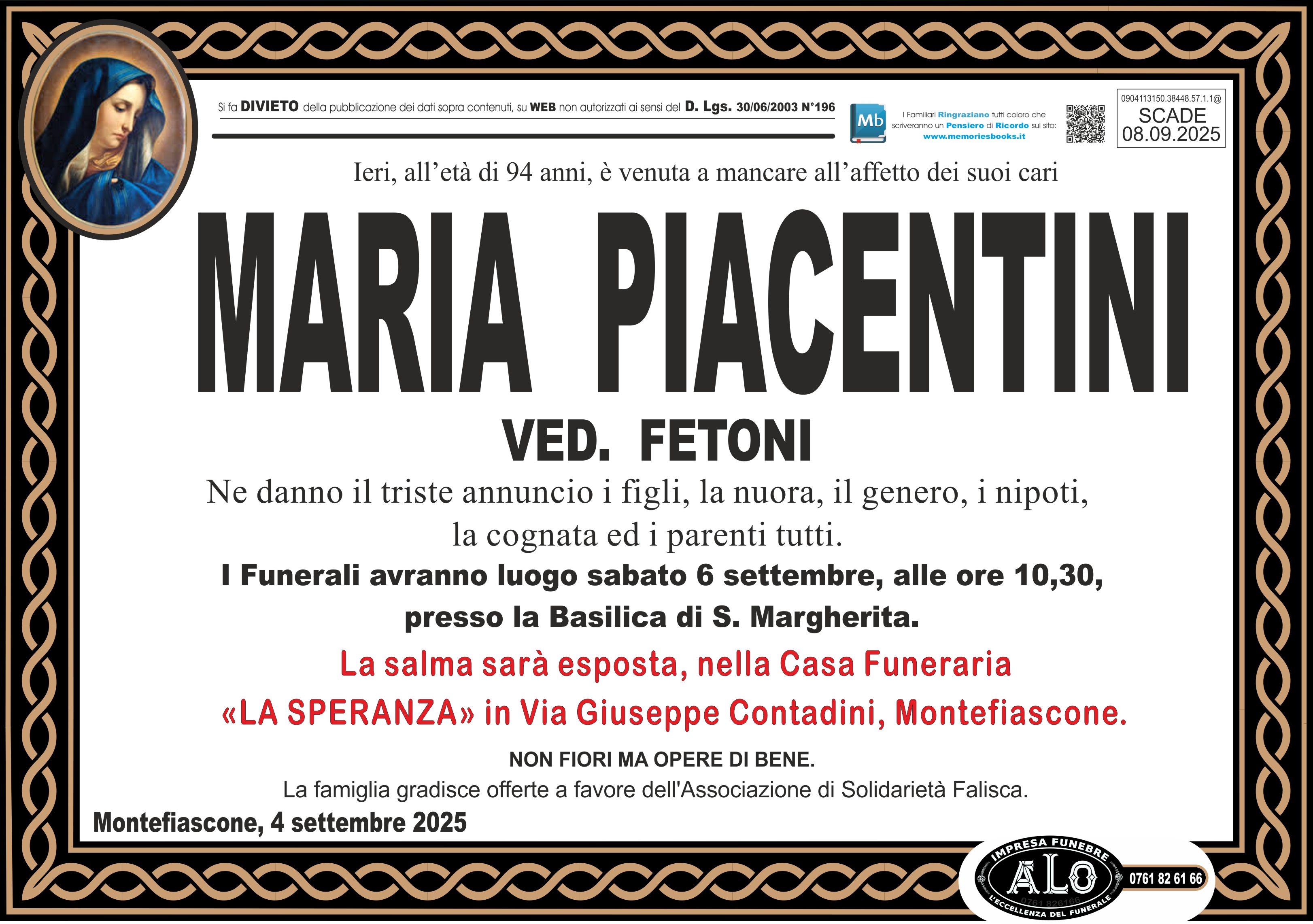 Annuncio famiglia
