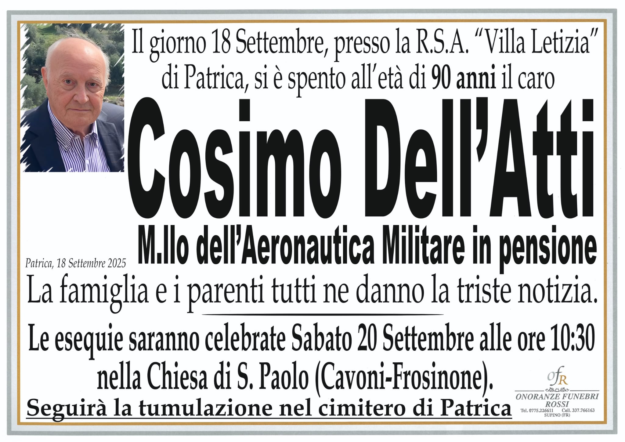 Annuncio famiglia