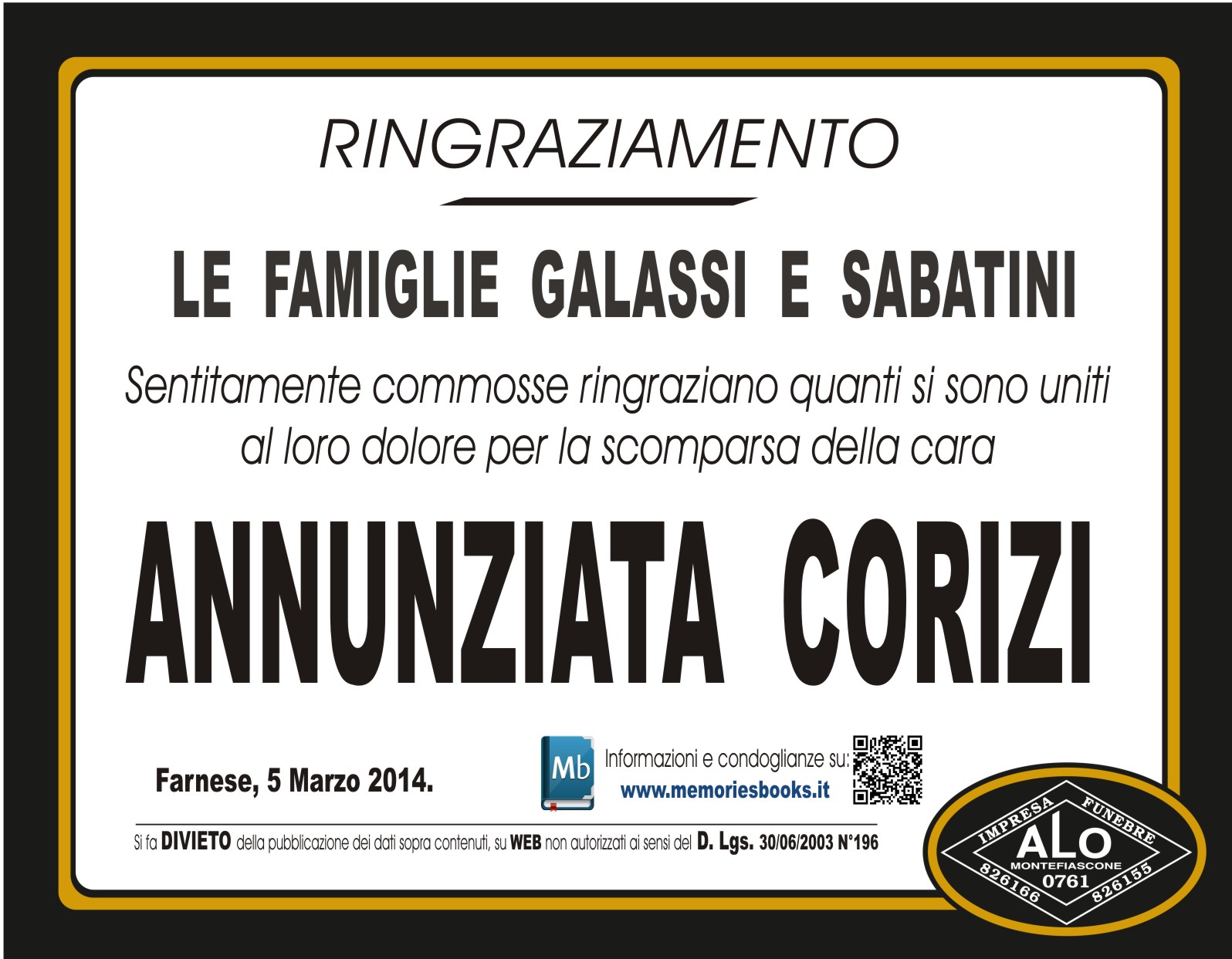 Ringraziamento