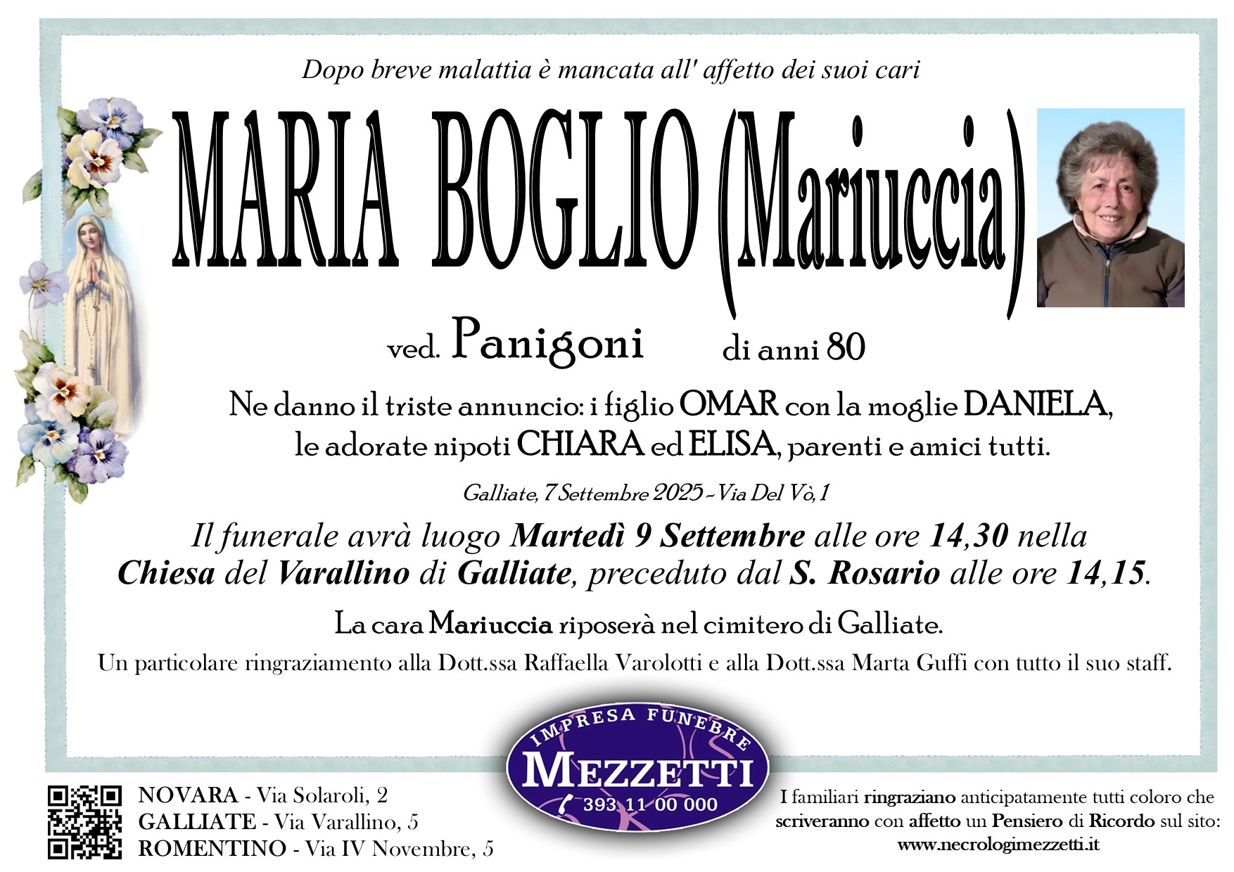 Annuncio famiglia