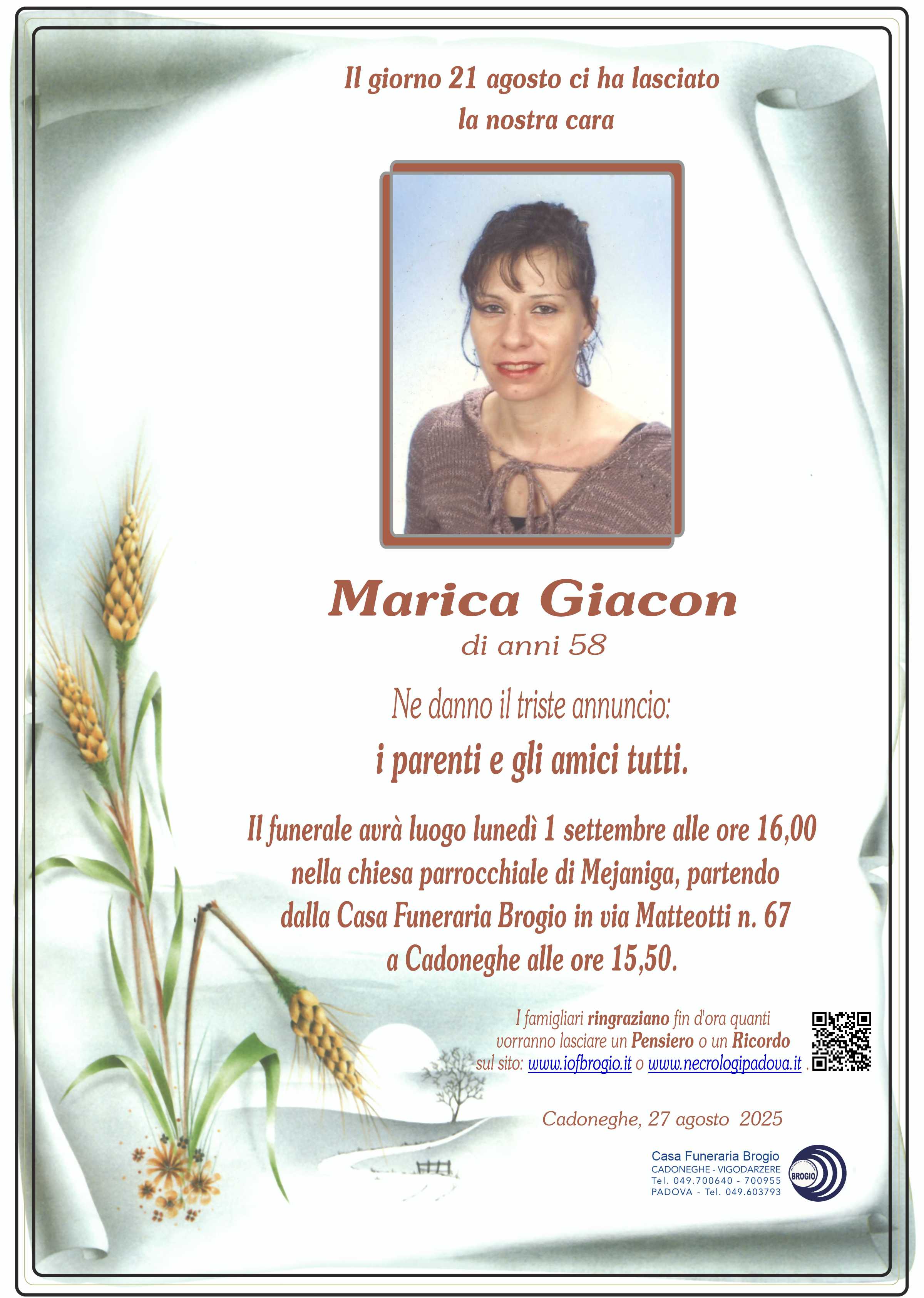 Annuncio famiglia