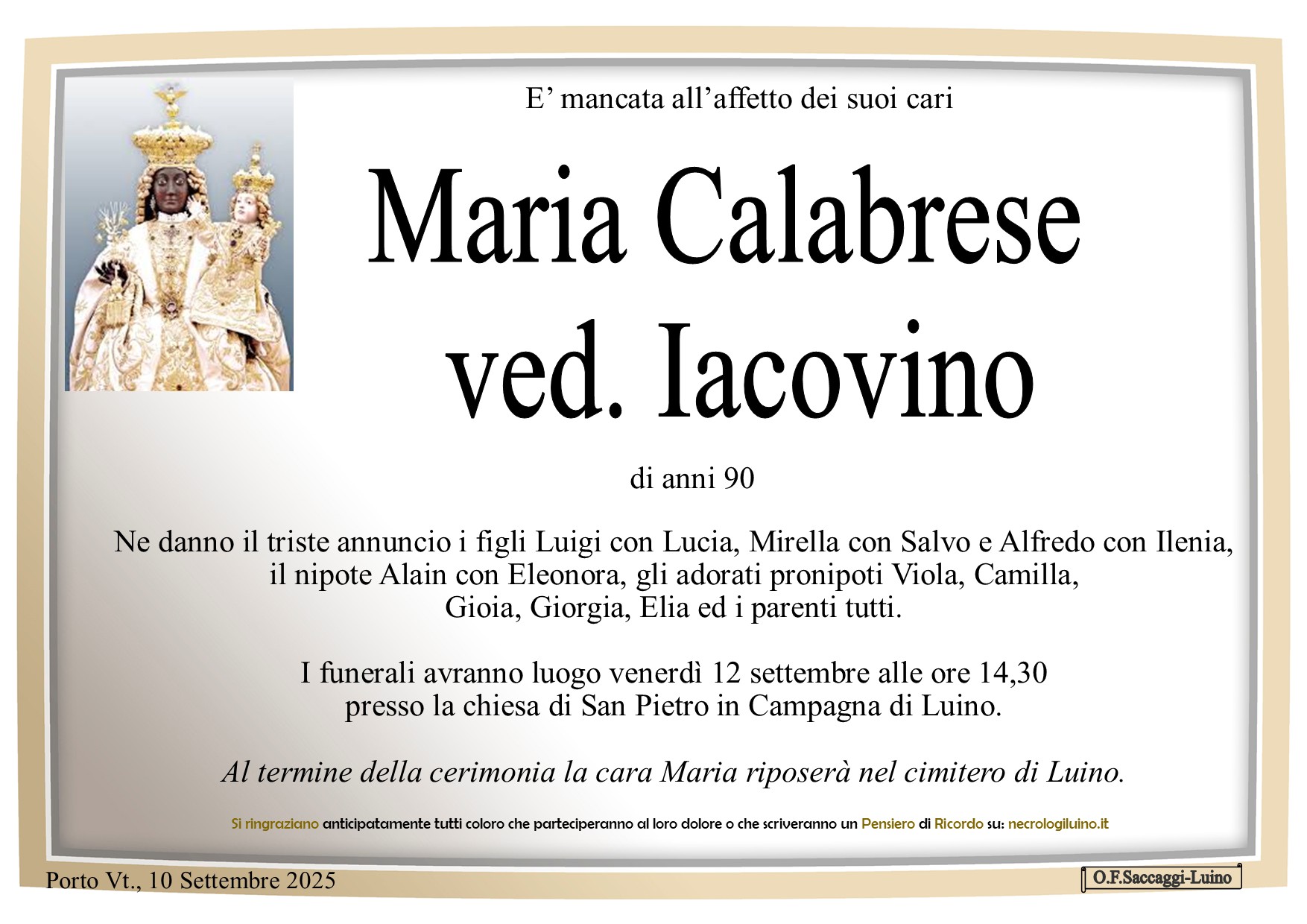 Annuncio famiglia