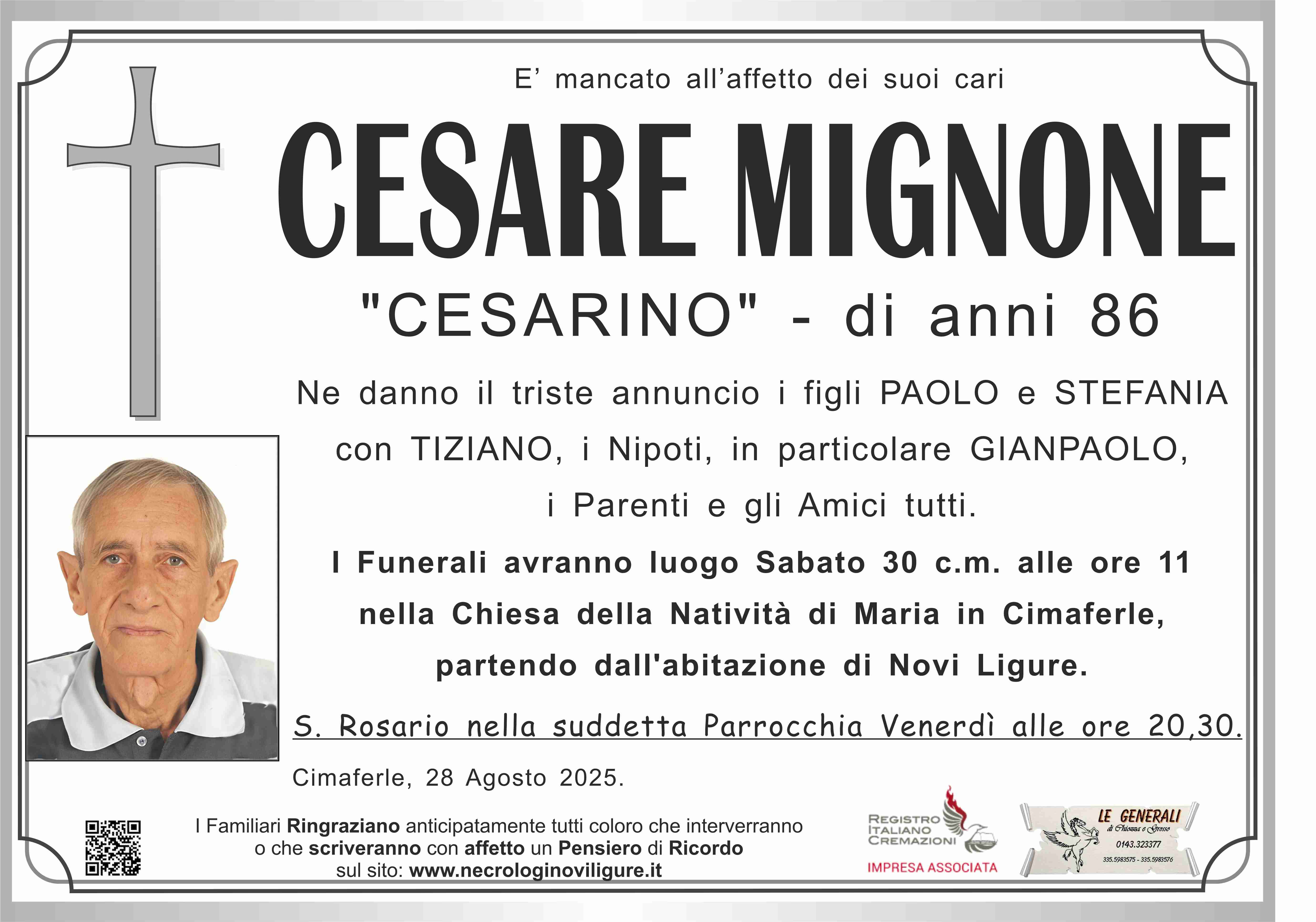 Annuncio famiglia