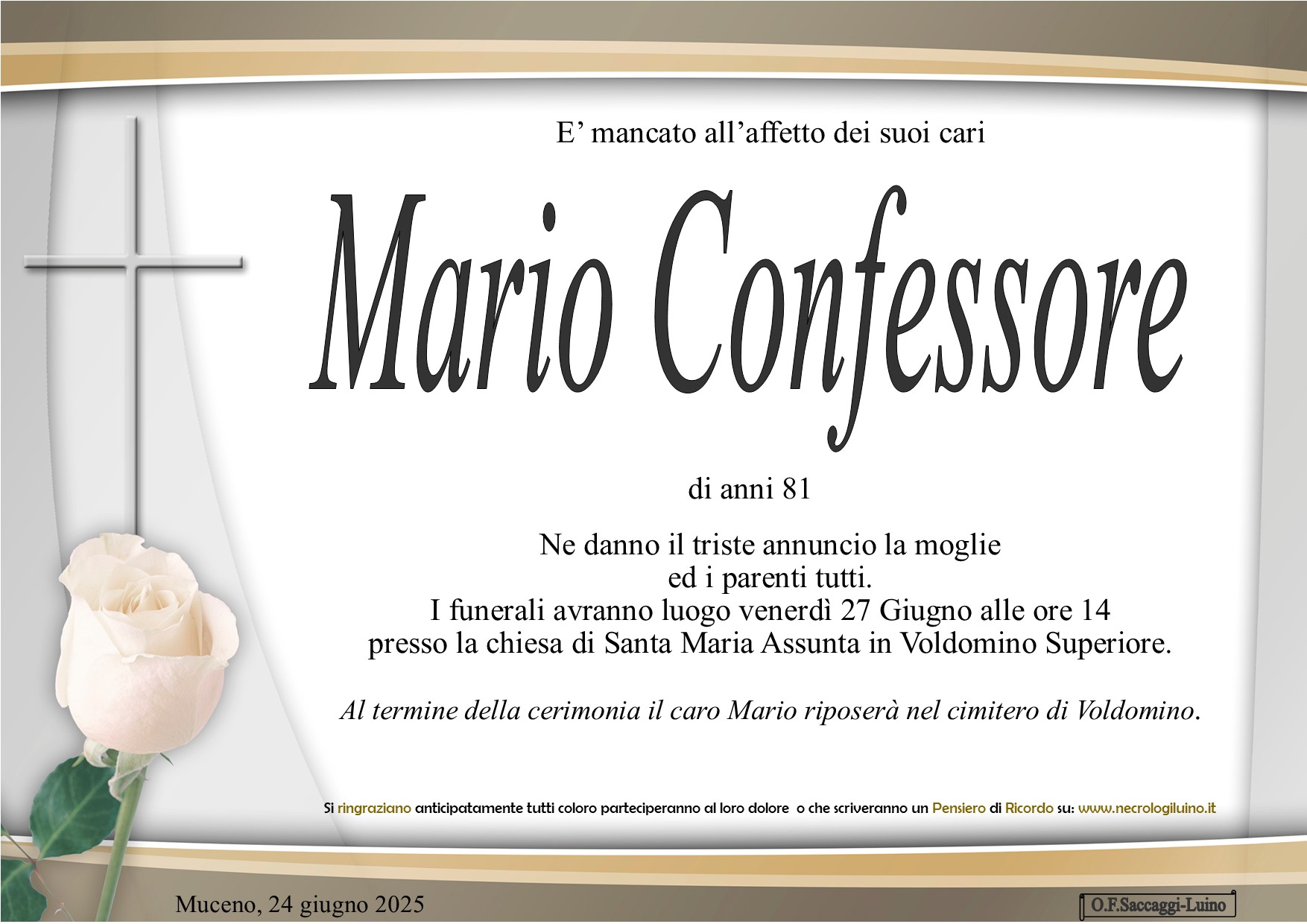 Annuncio famiglia