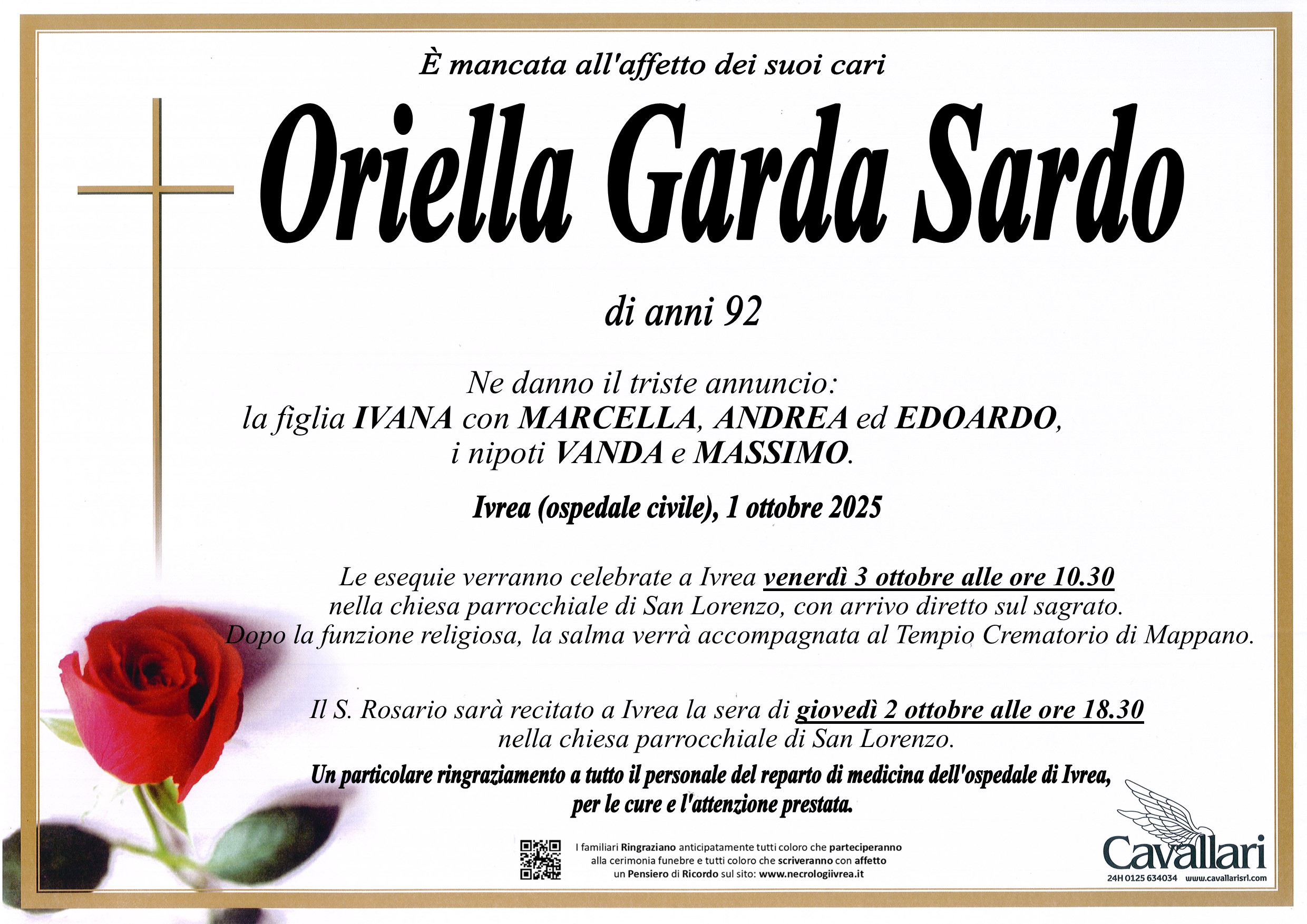 Annuncio famiglia