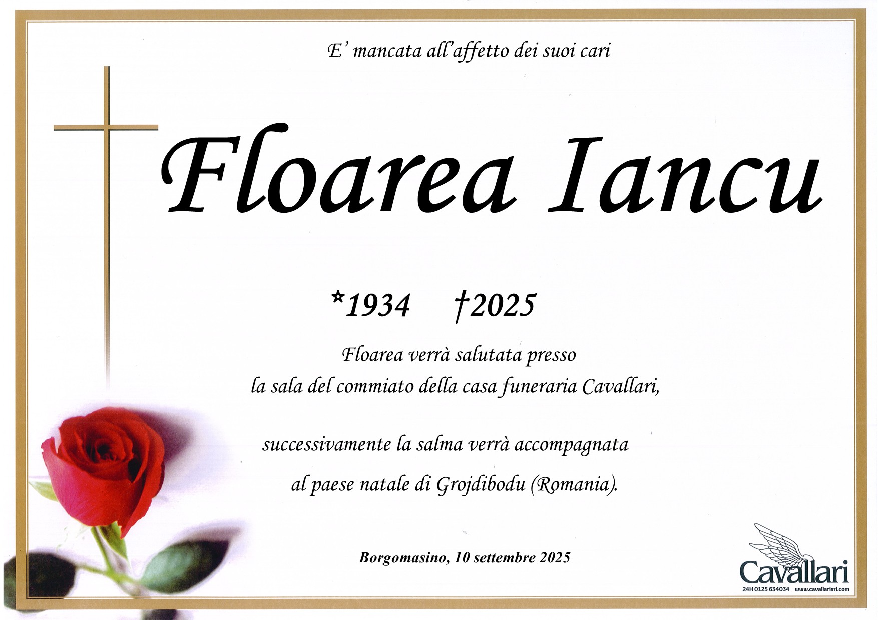 Annuncio famiglia