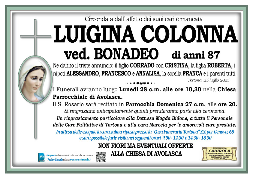 Annuncio famiglia