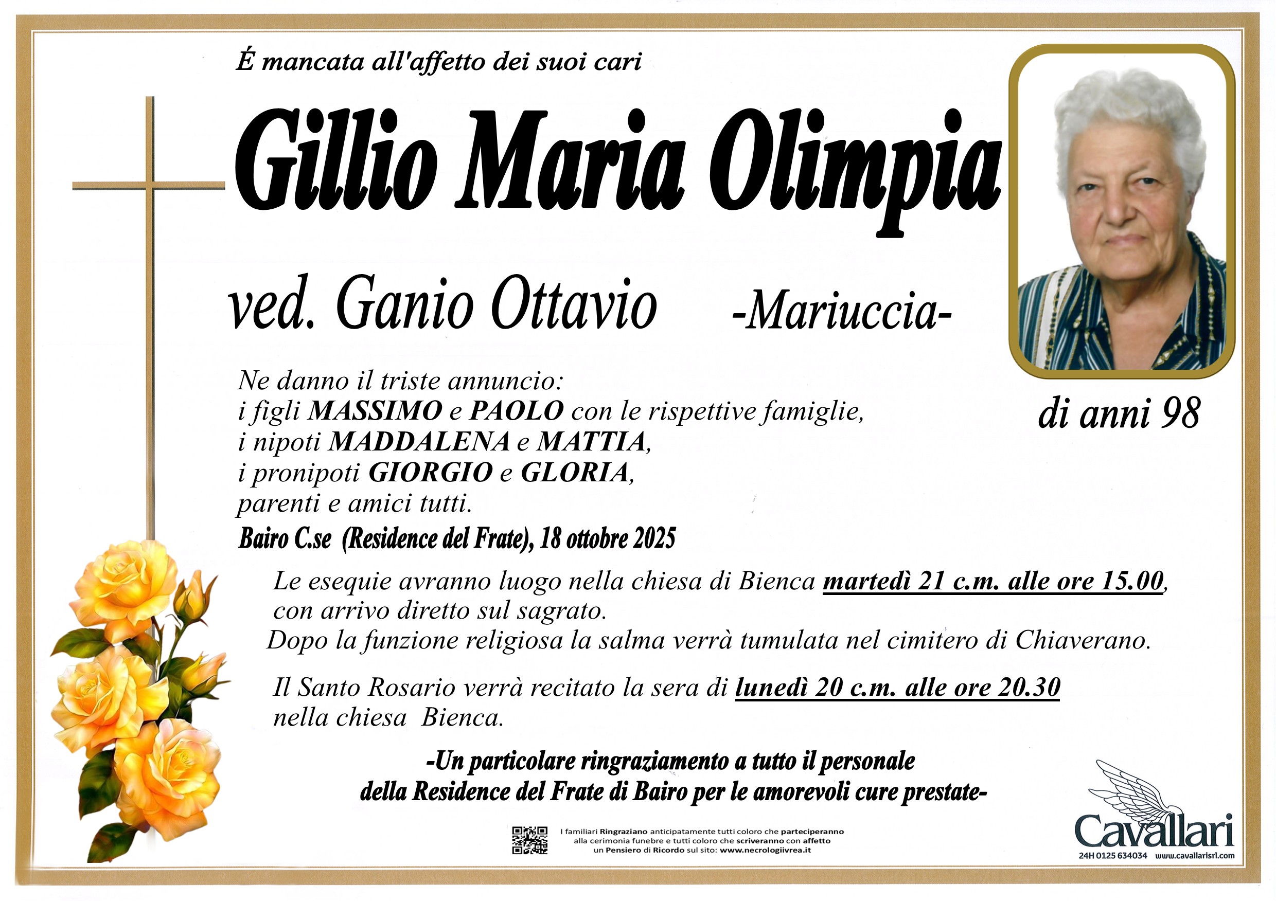 Annuncio famiglia