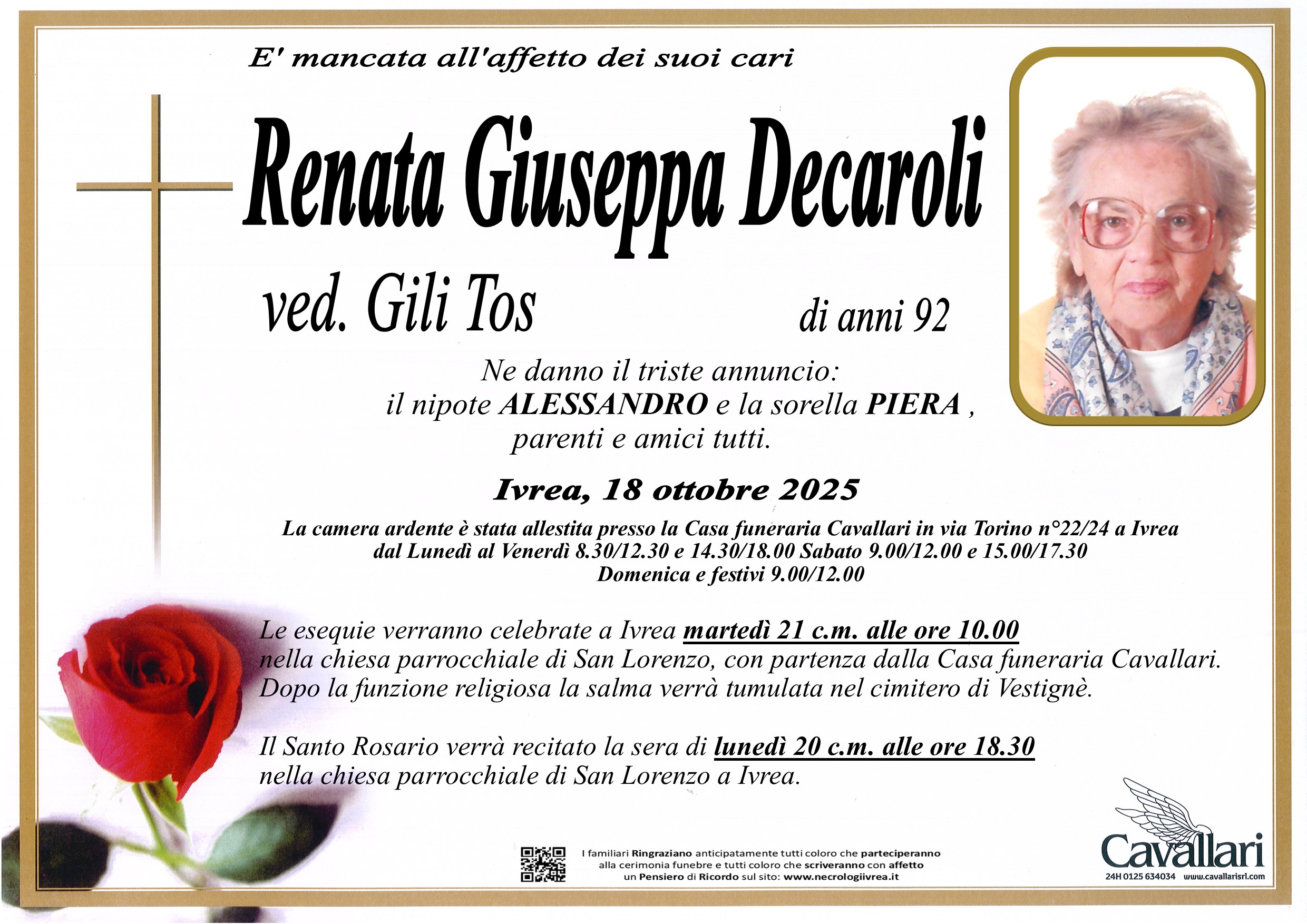 Annuncio famiglia