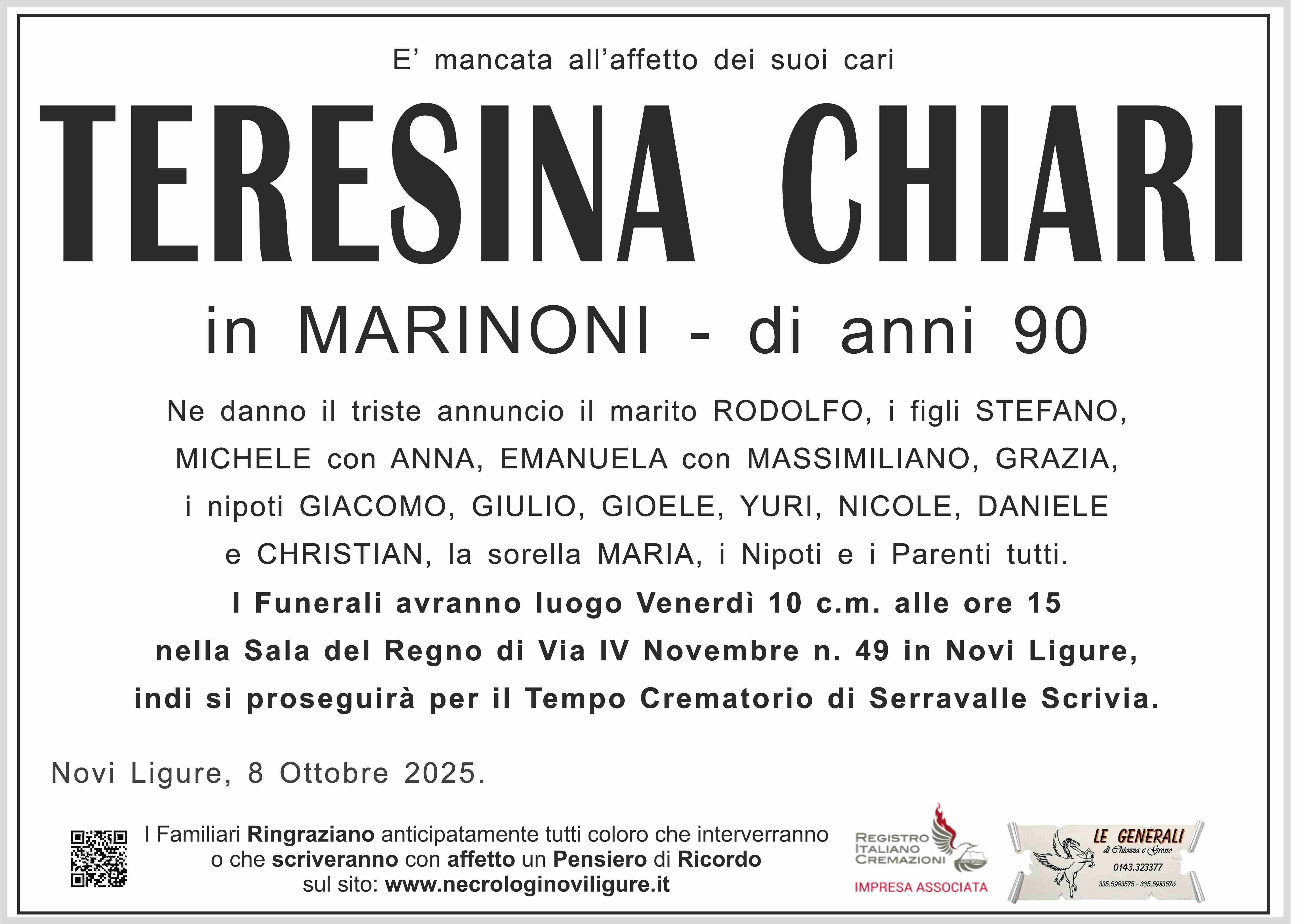 Annuncio famiglia