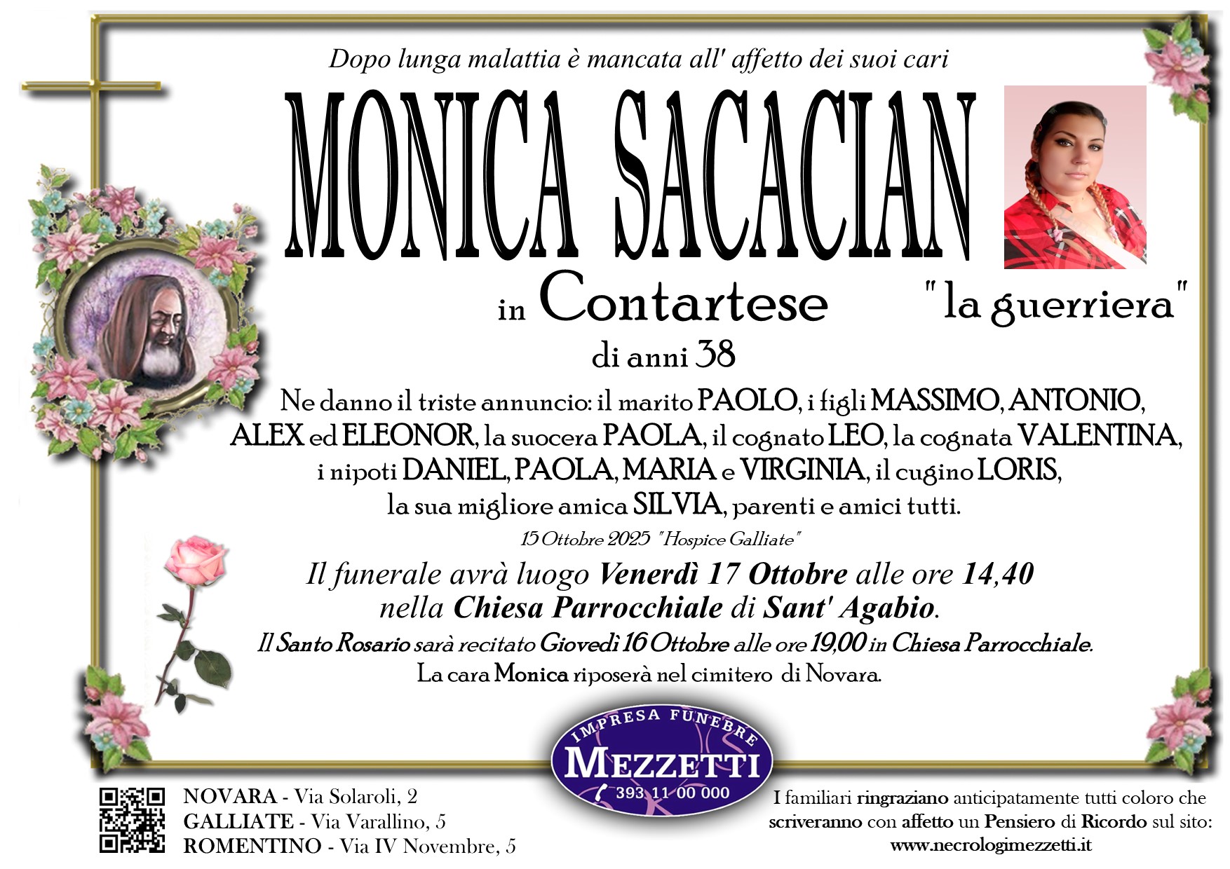 Annuncio famiglia