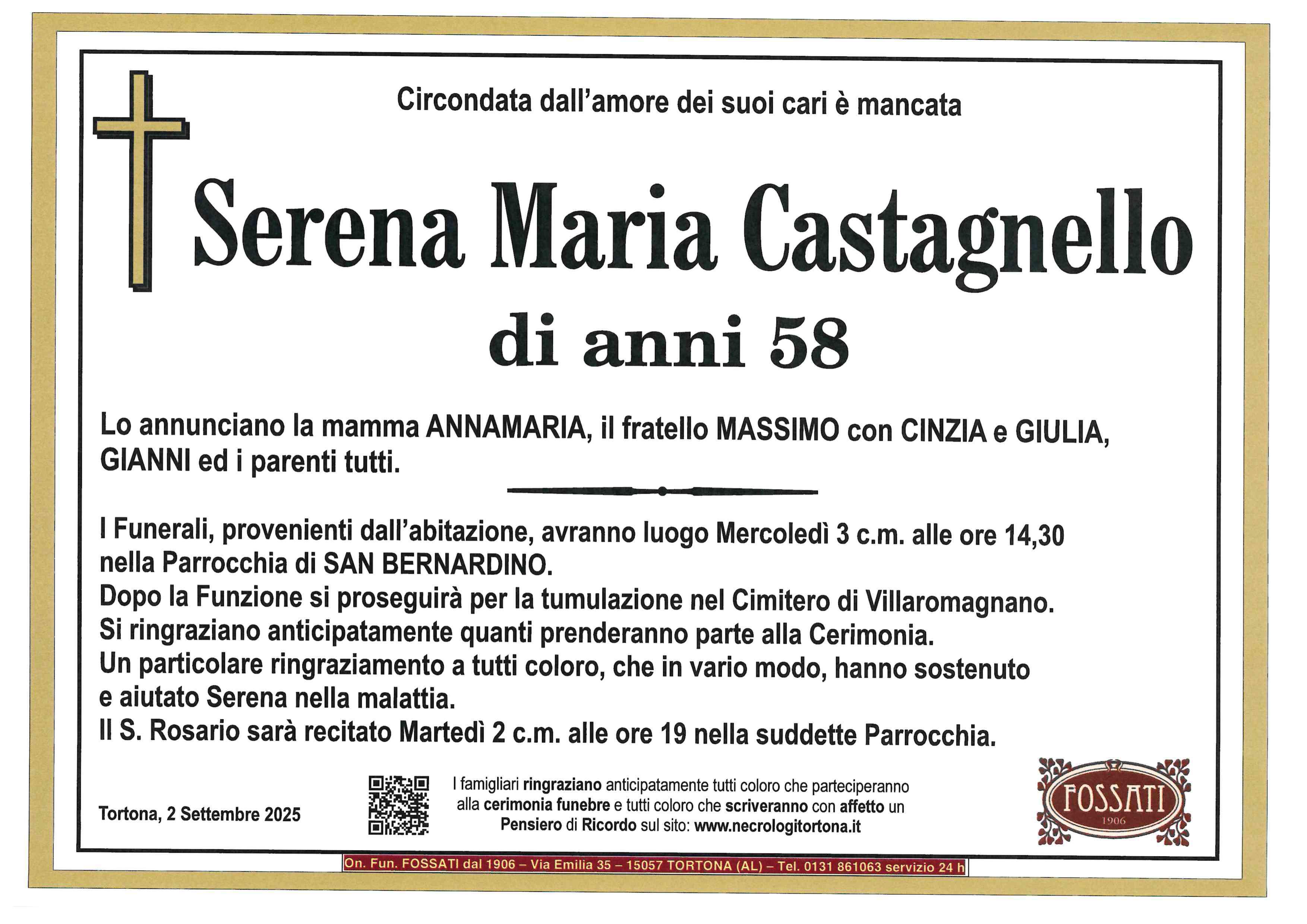 Annuncio famiglia