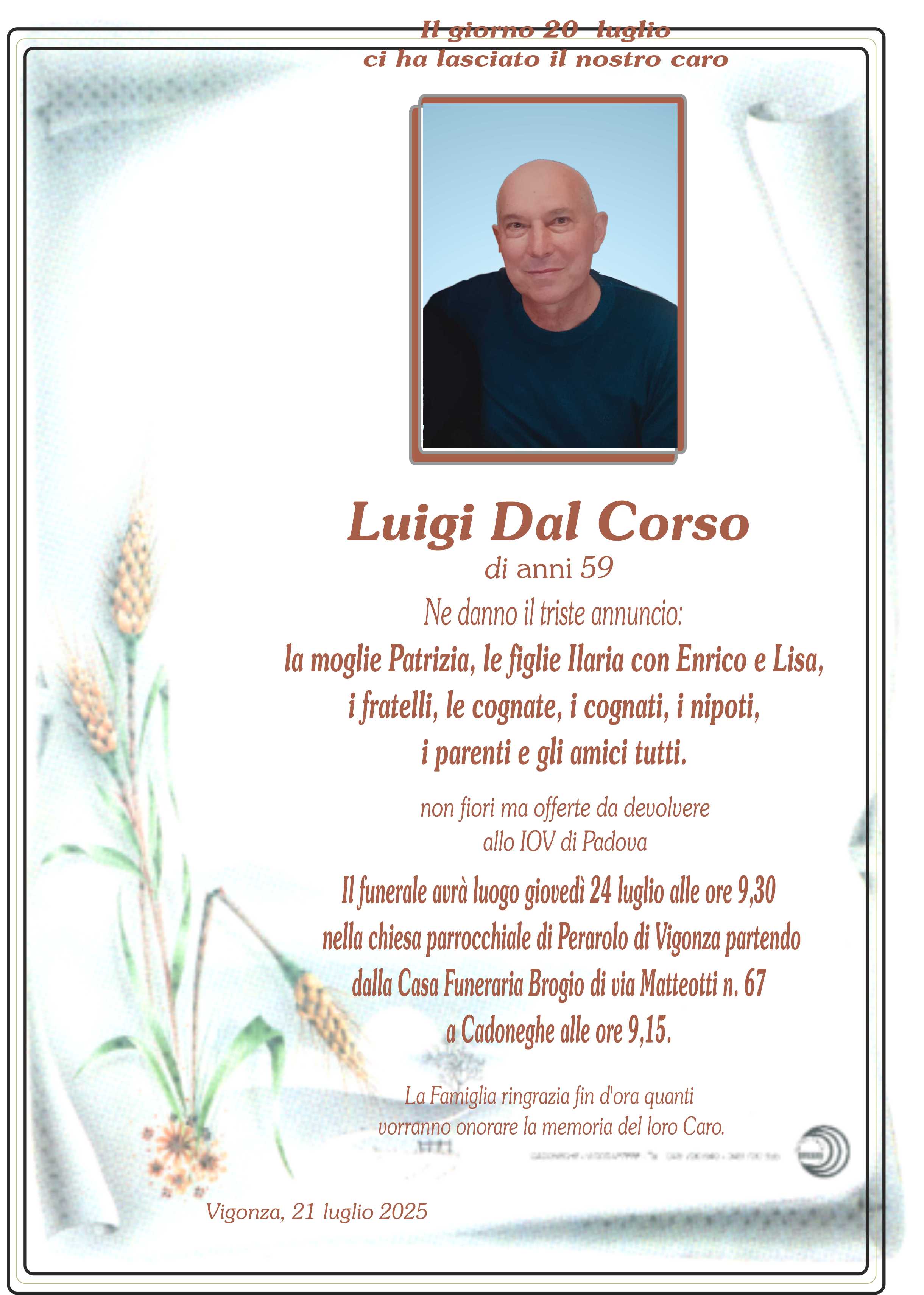 Annuncio famiglia
