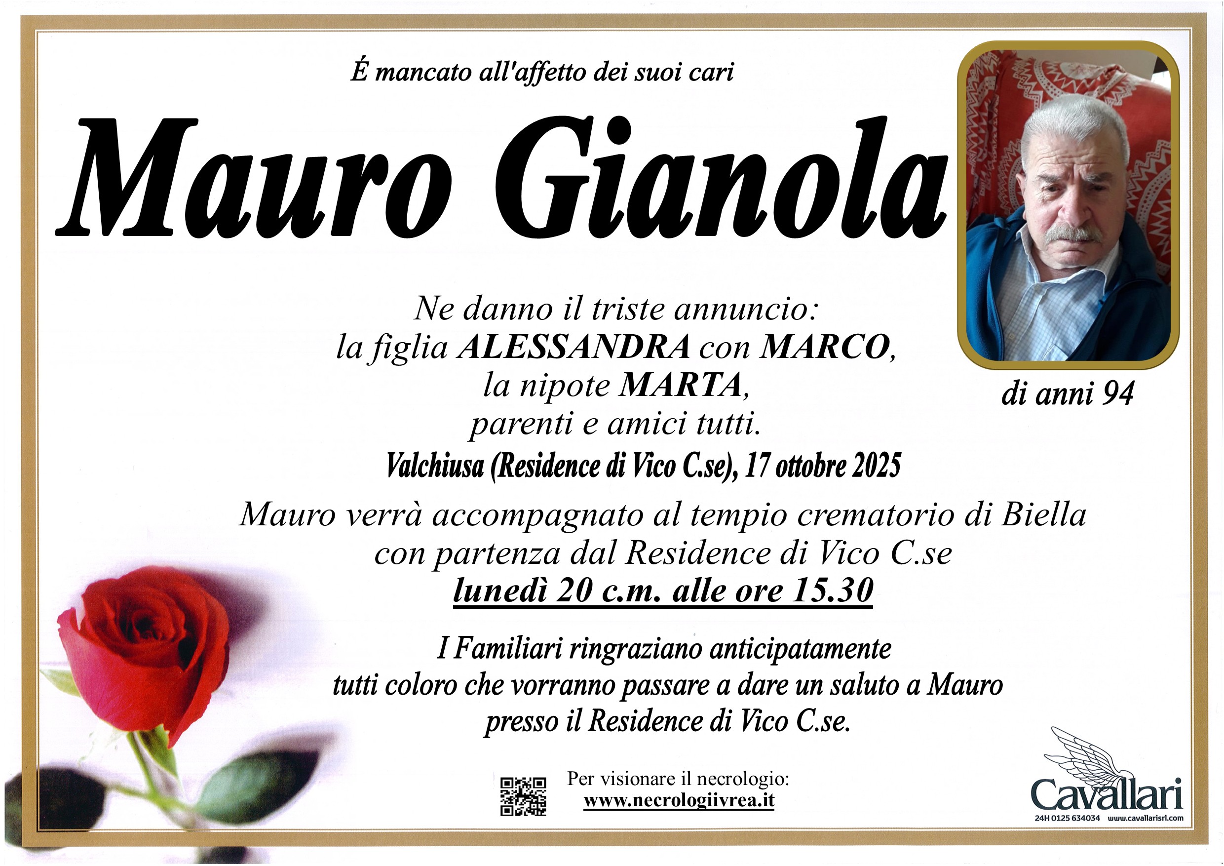 Annuncio famiglia