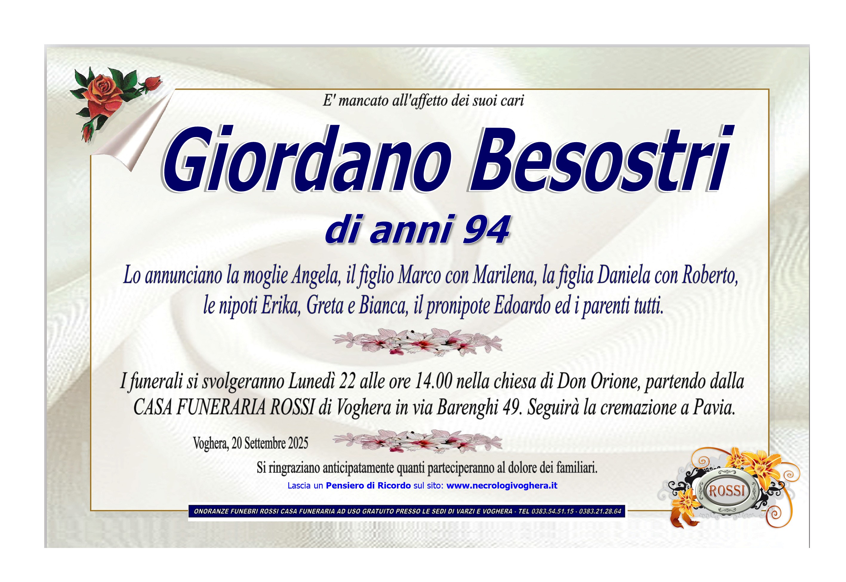Annuncio famiglia