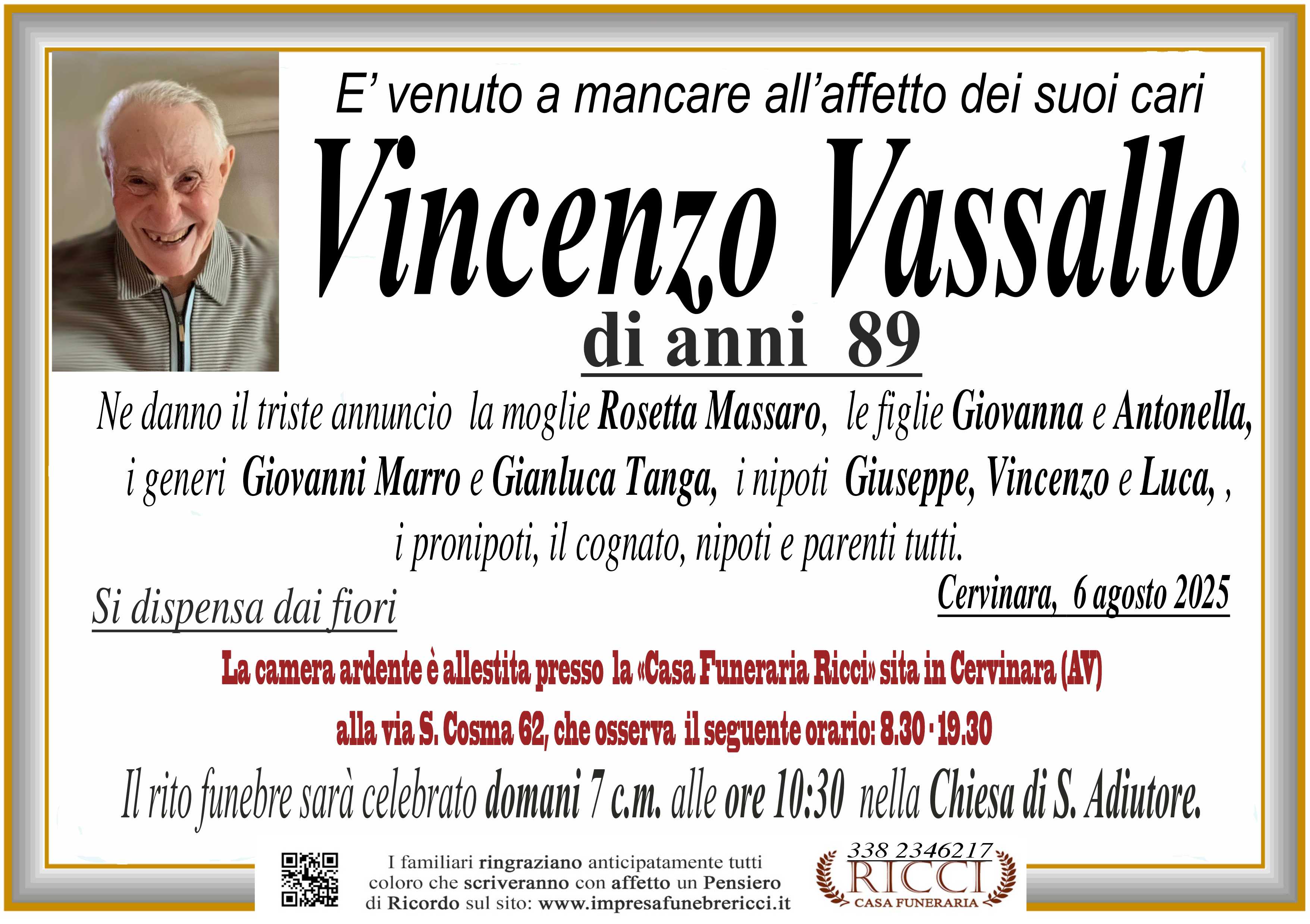 Annuncio famiglia