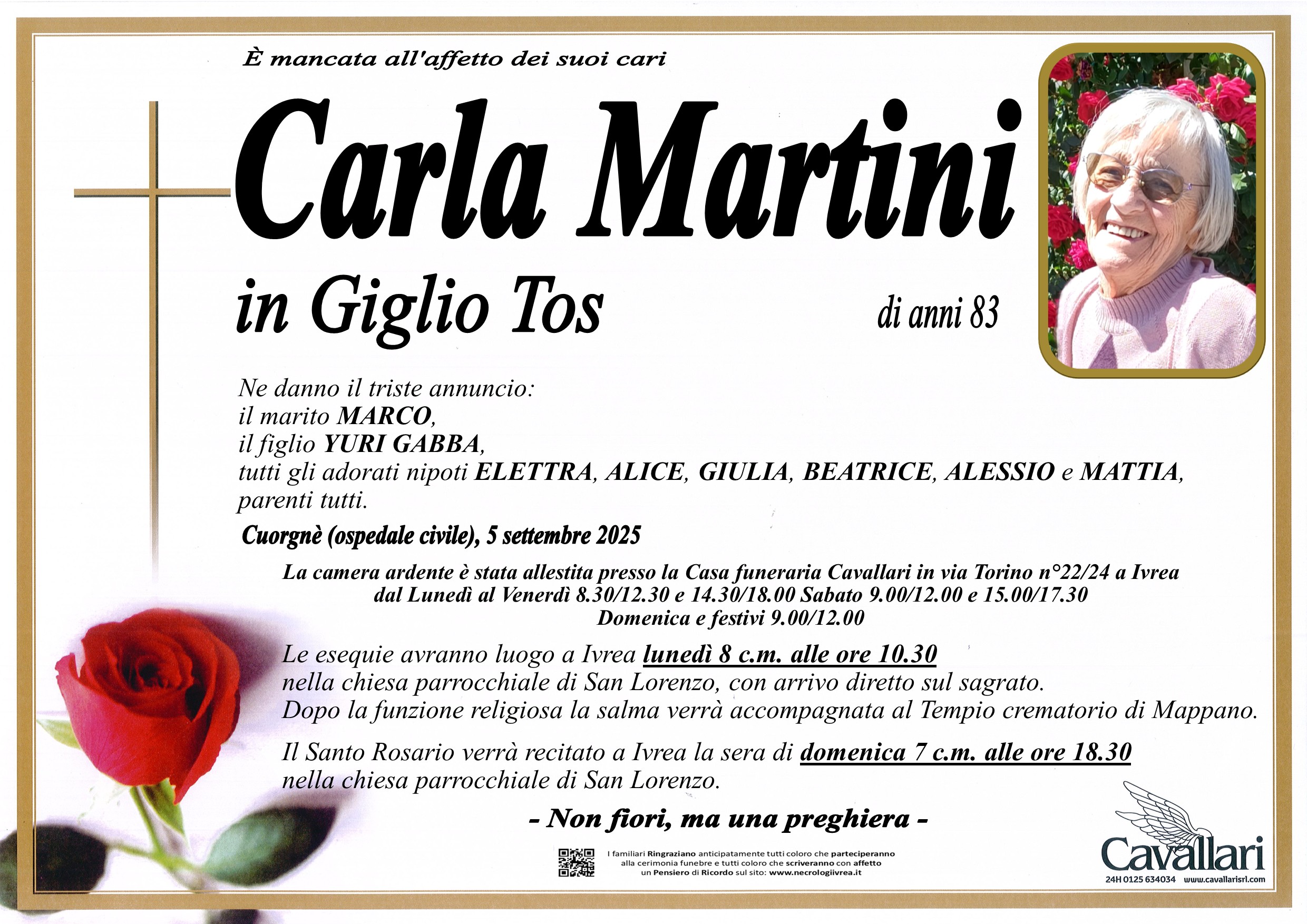 Annuncio famiglia