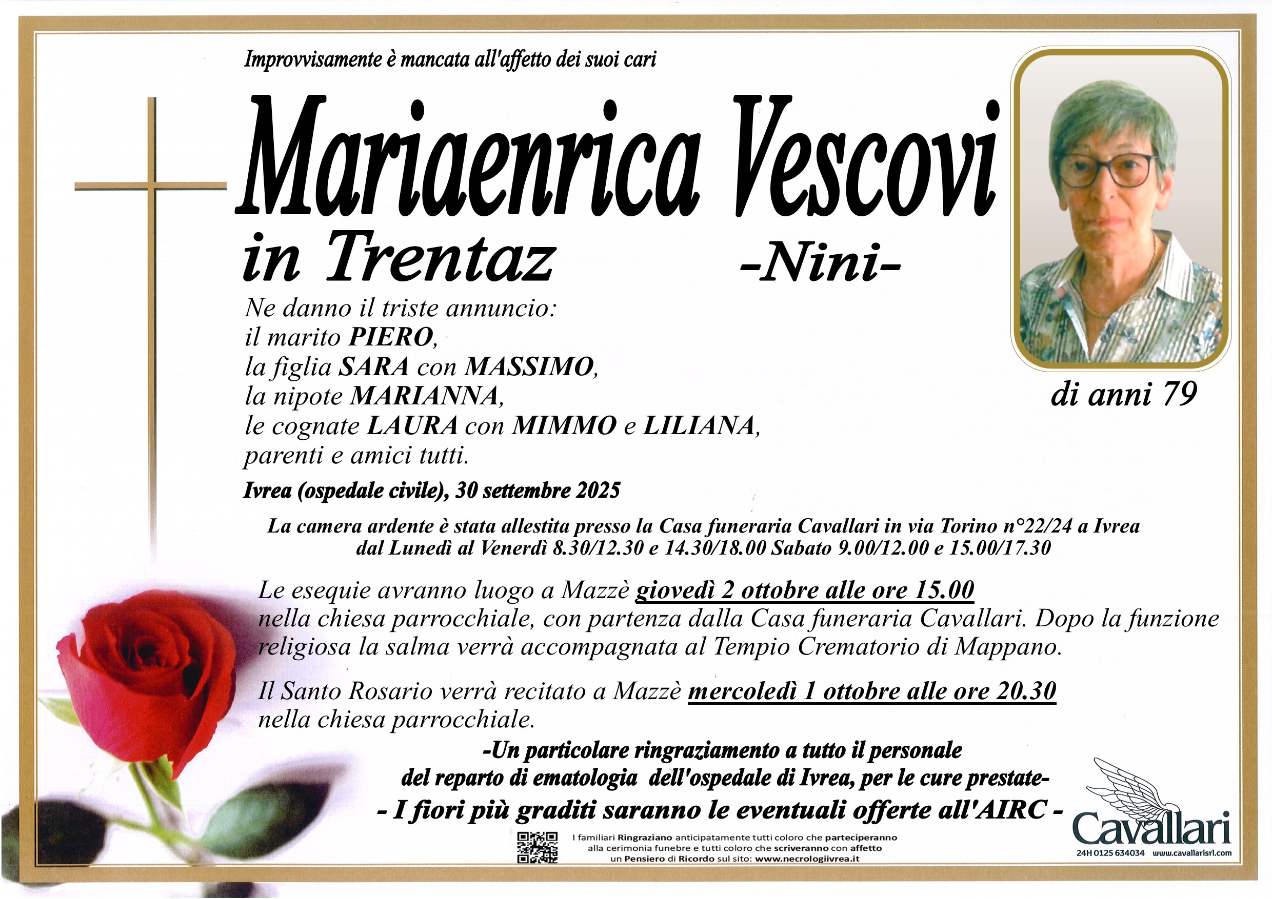 Annuncio famiglia