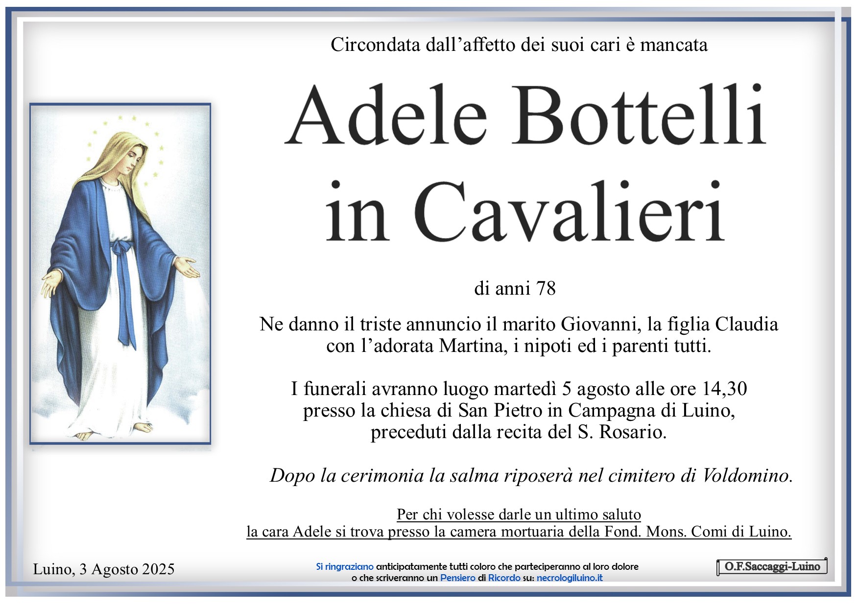 Annuncio famiglia