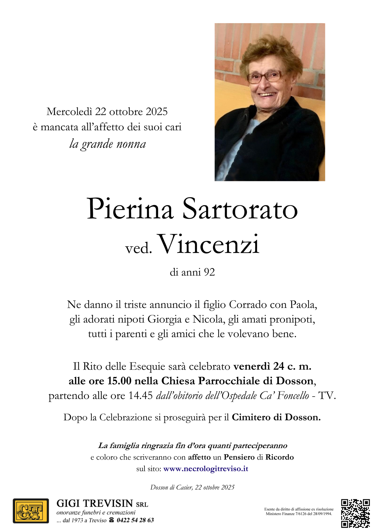 Annuncio famiglia