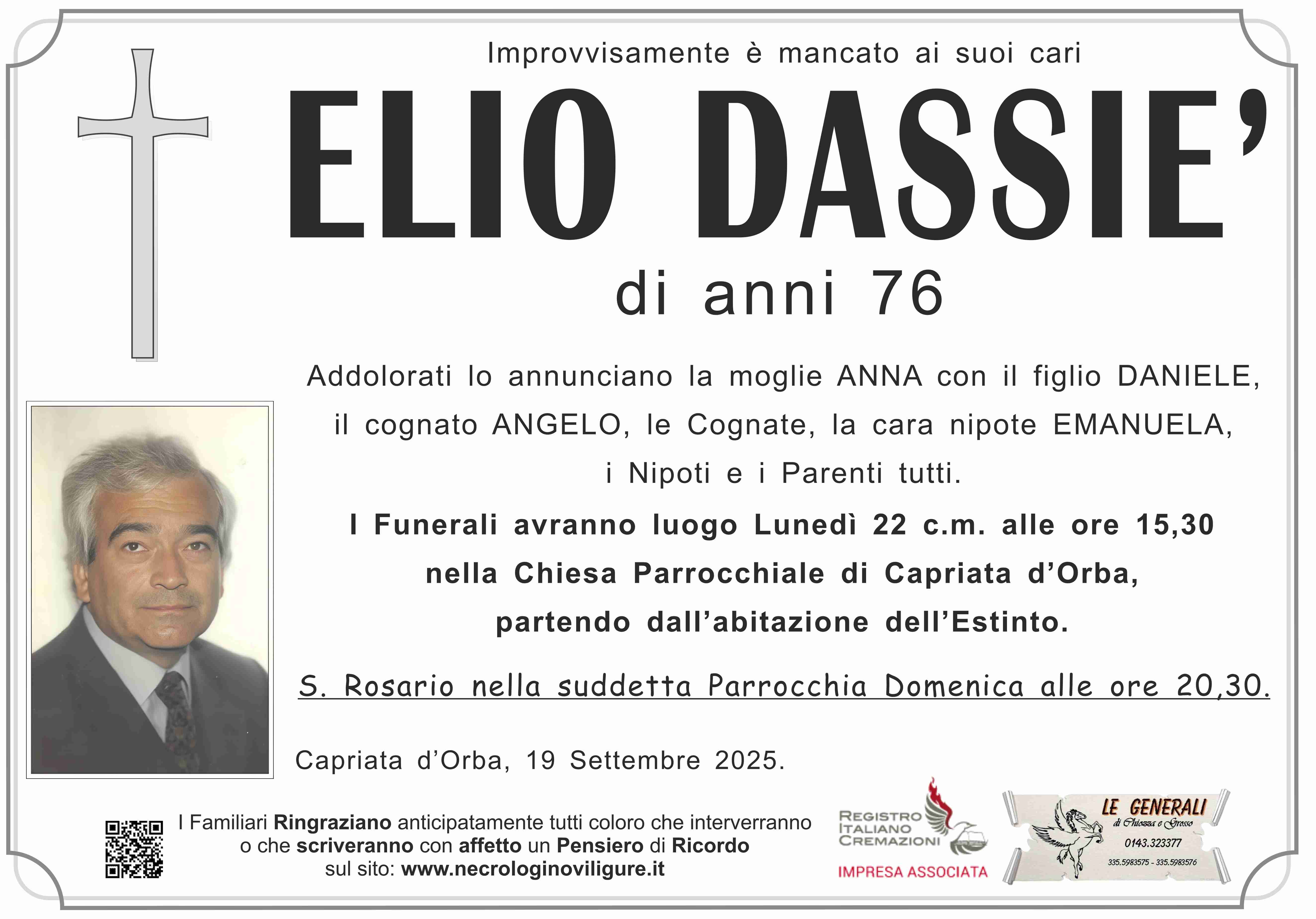 Annuncio famiglia