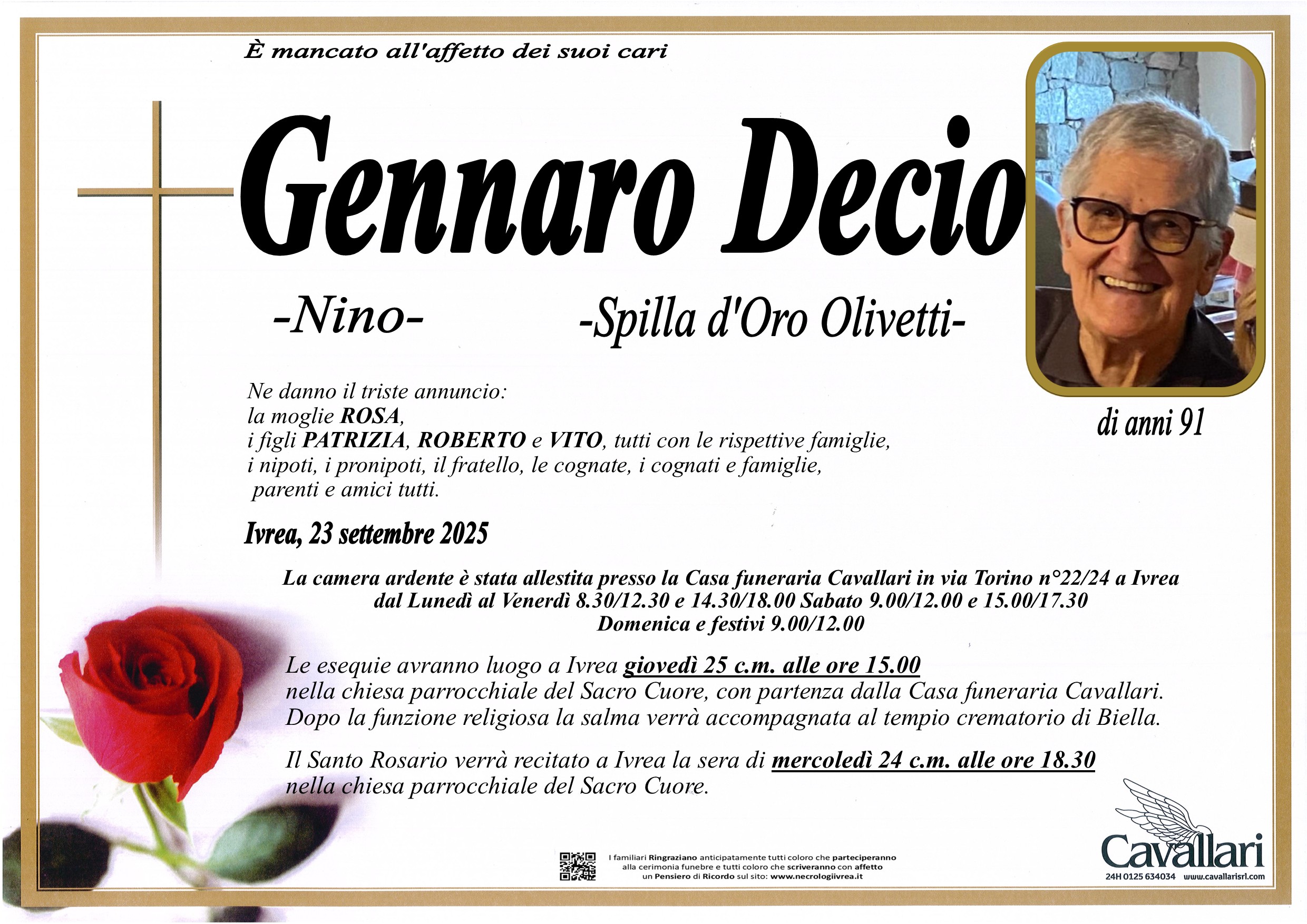 Annuncio famiglia