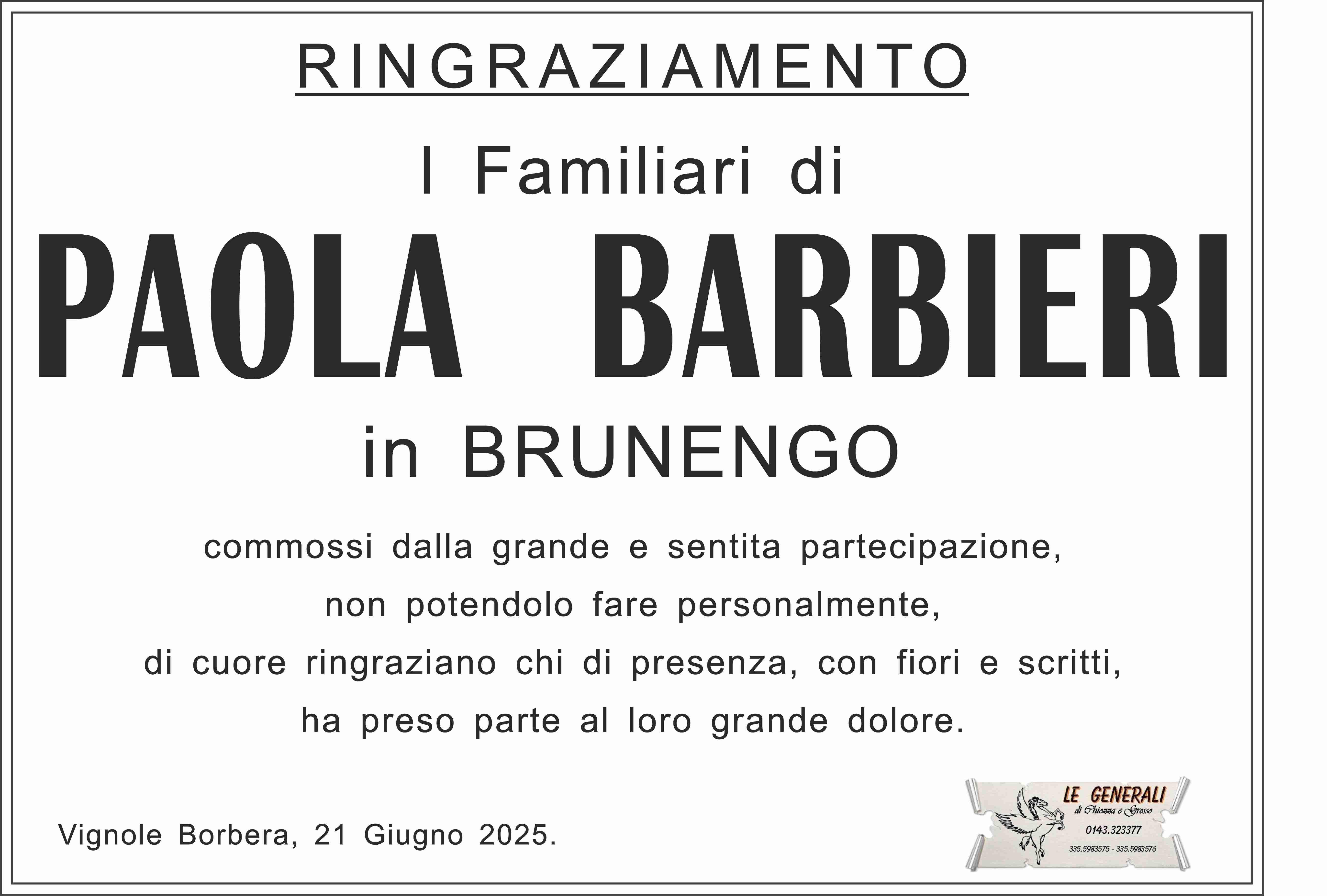 Ringraziamento