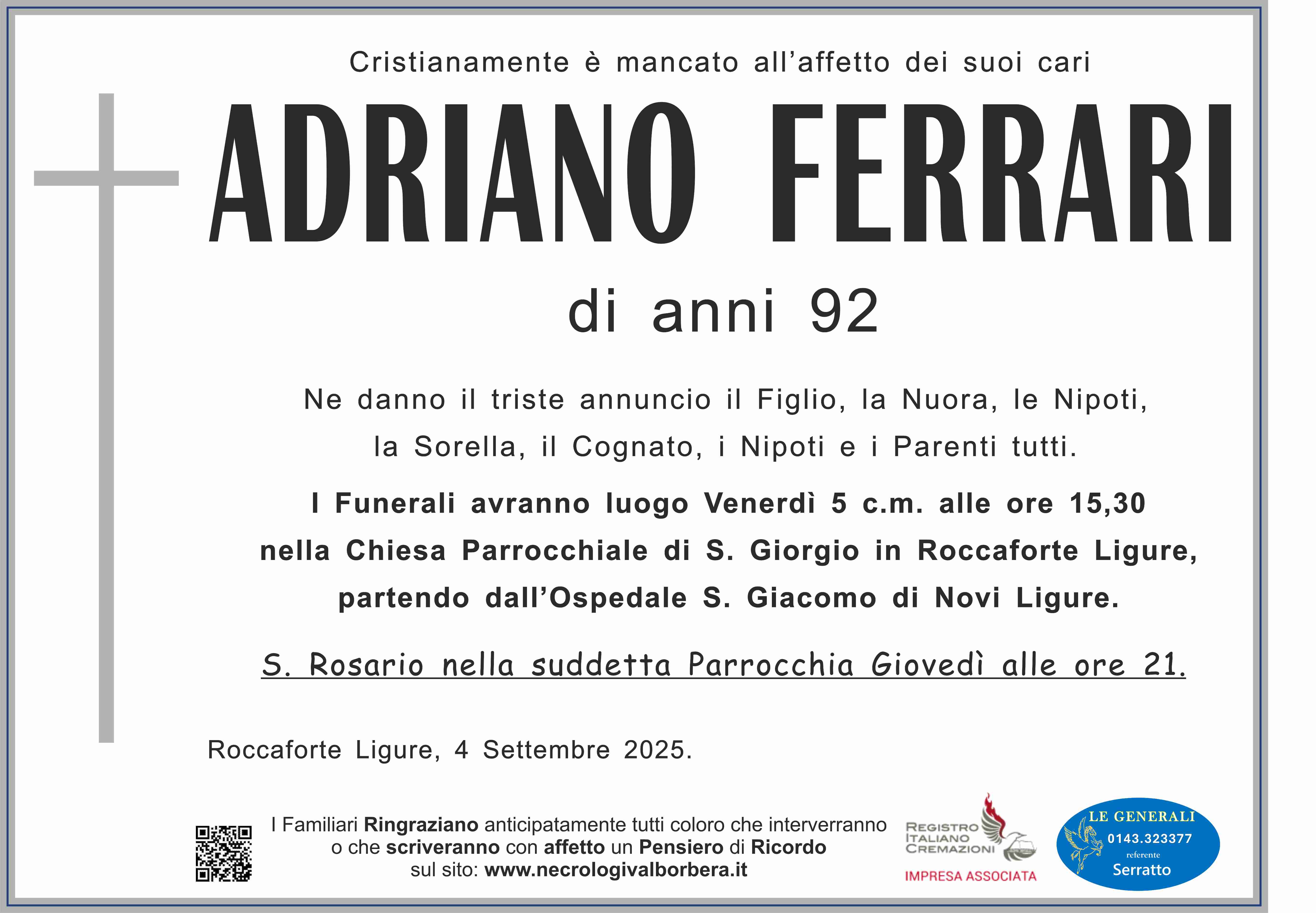Annuncio famiglia