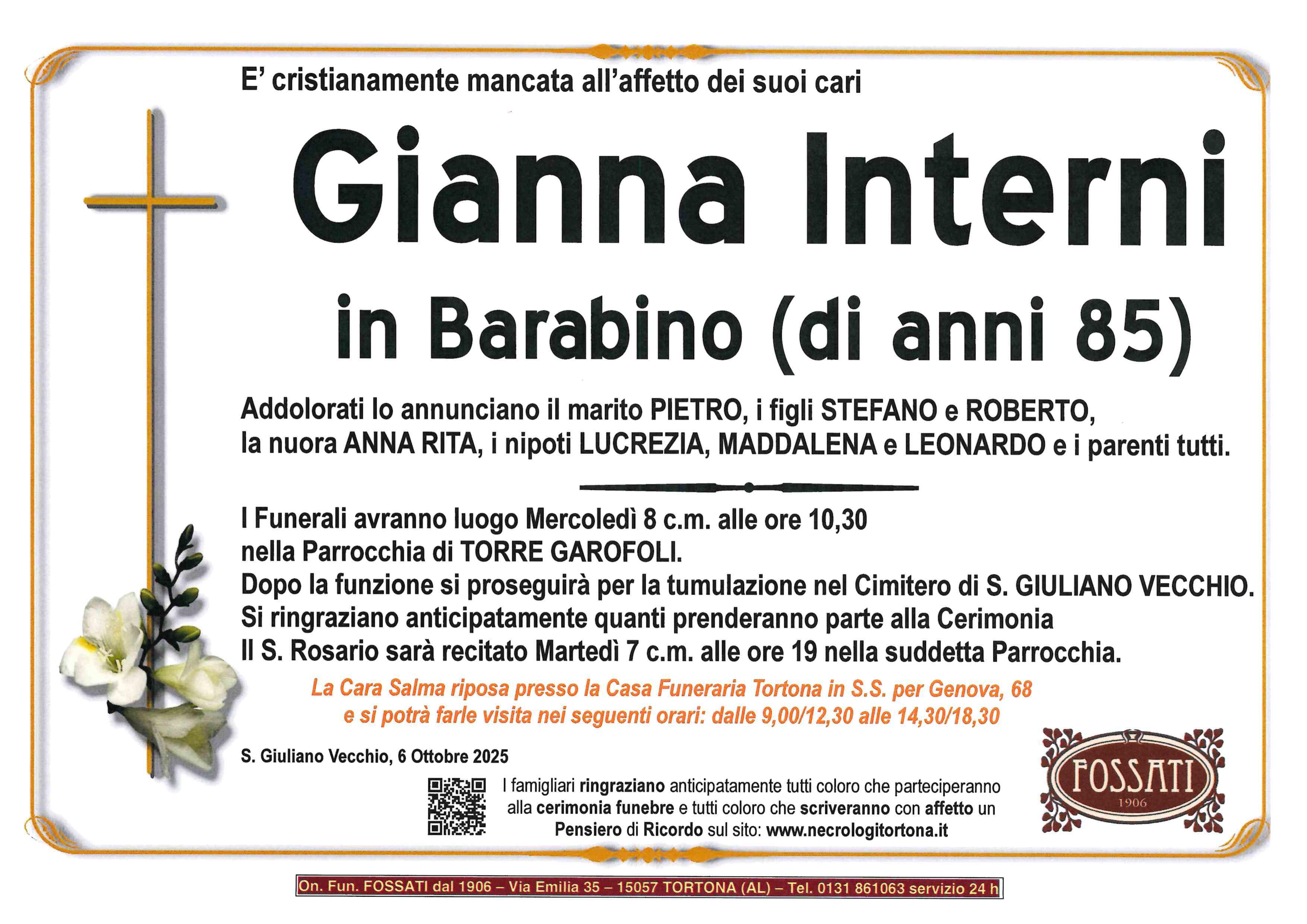 Annuncio famiglia