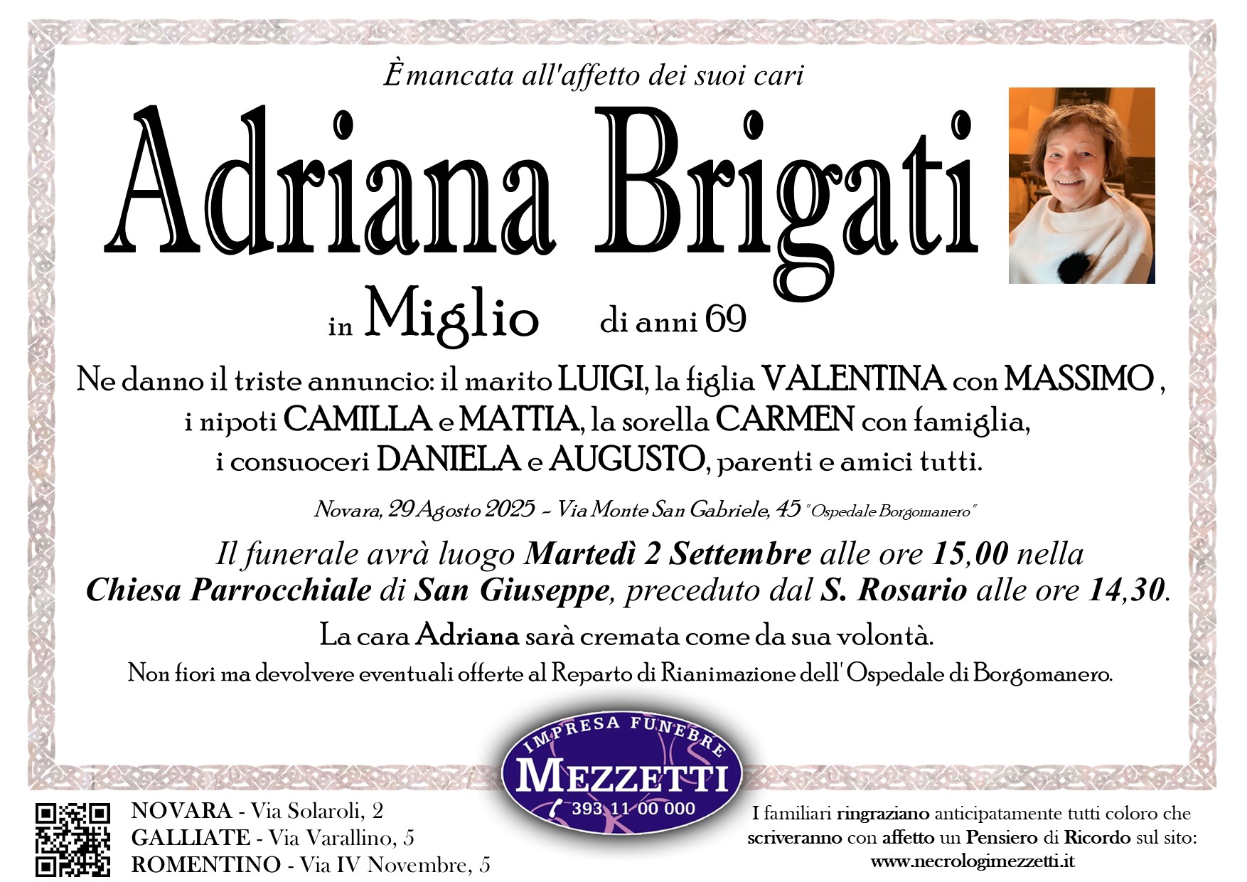 Annuncio famiglia