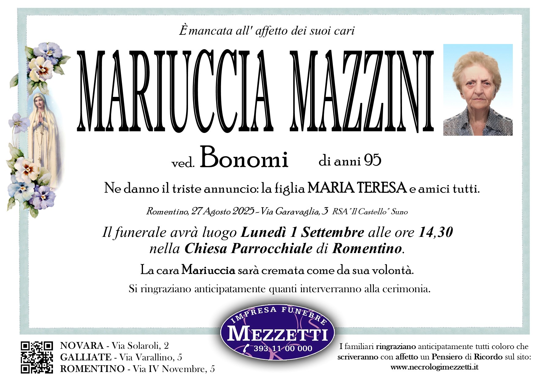Annuncio famiglia