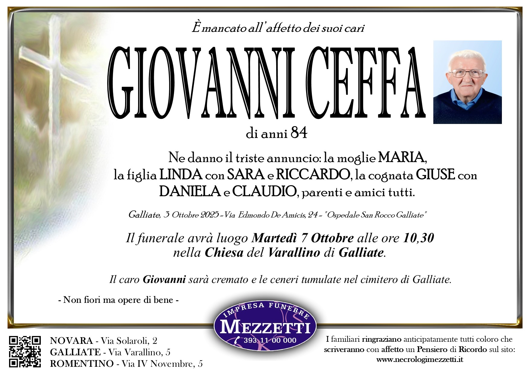 Annuncio famiglia