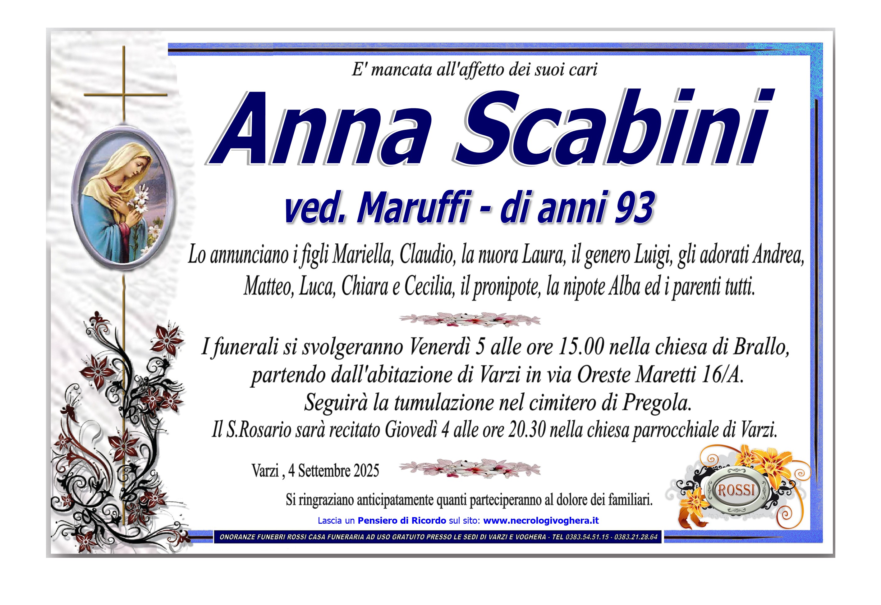 Annuncio famiglia