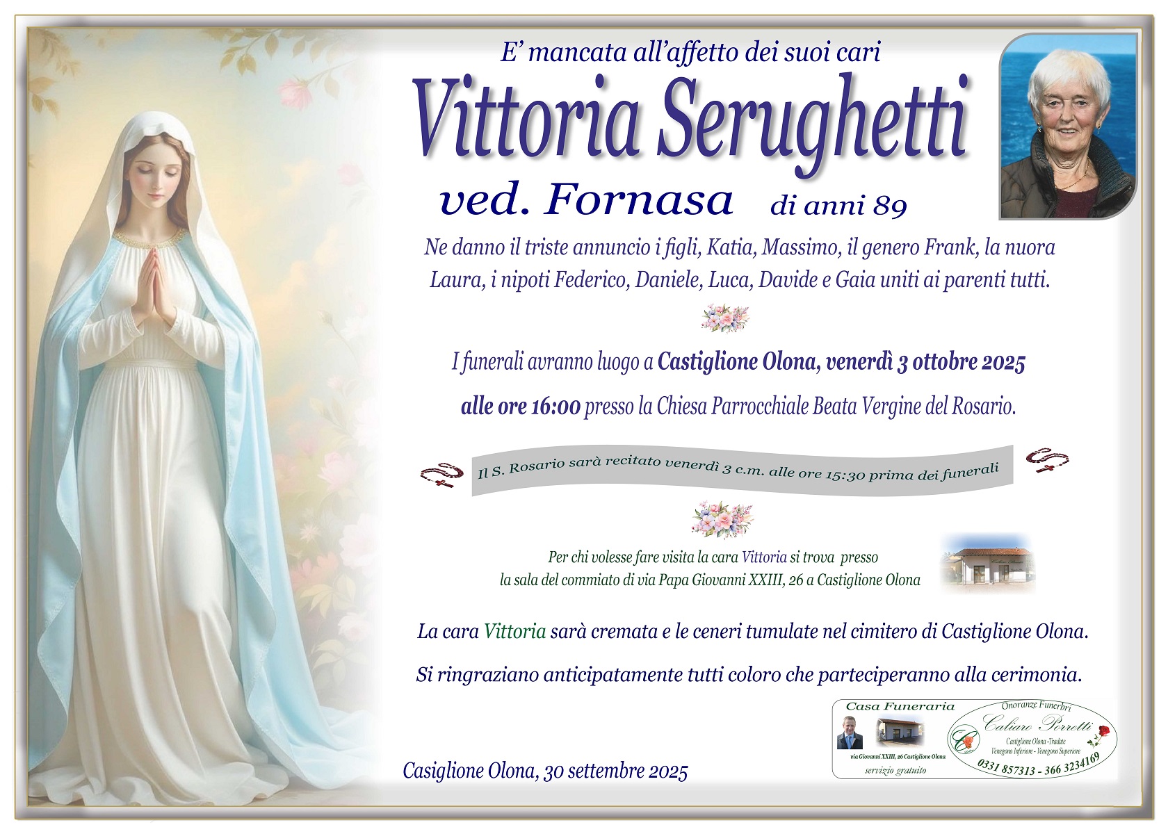 Annuncio famiglia