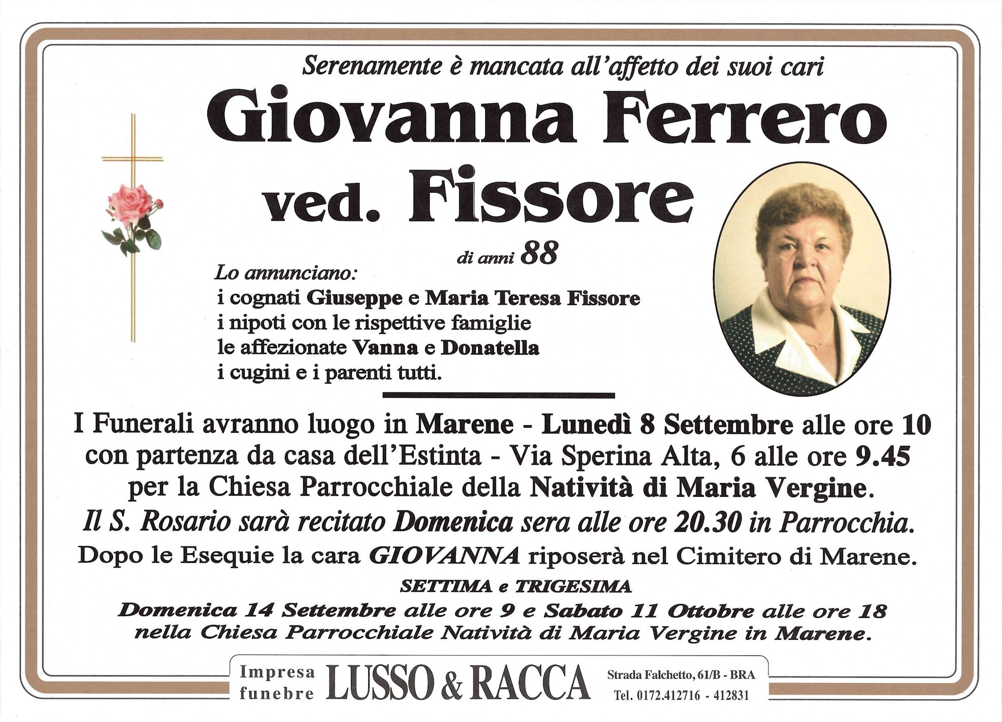 Annuncio famiglia