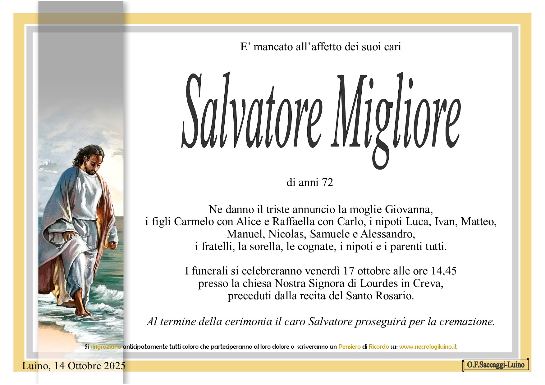 Annuncio famiglia