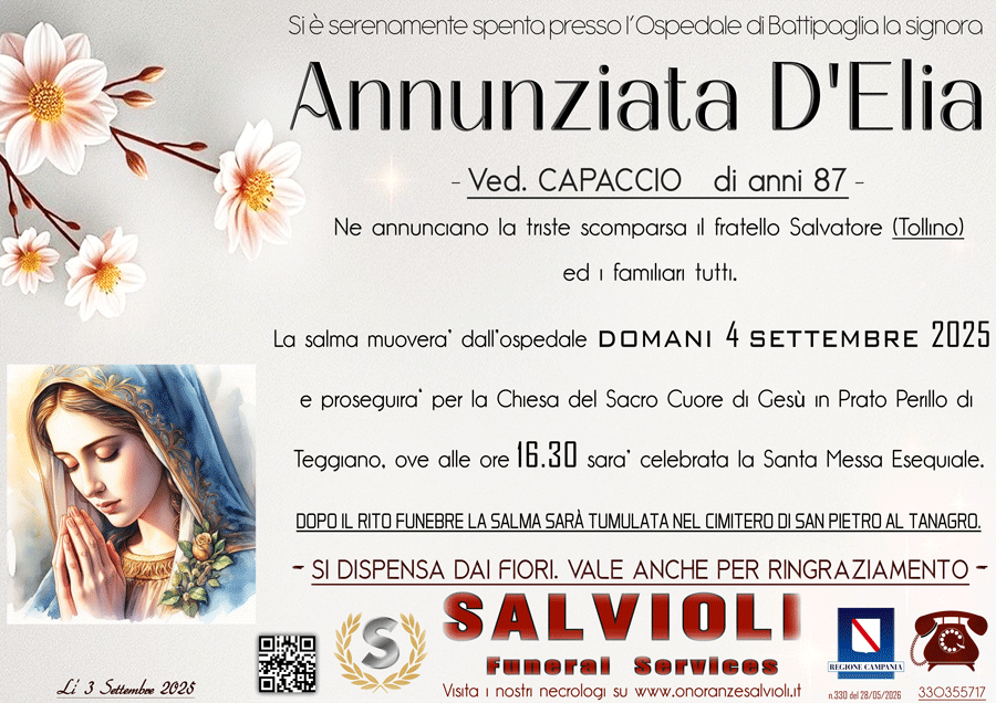 Annuncio famiglia